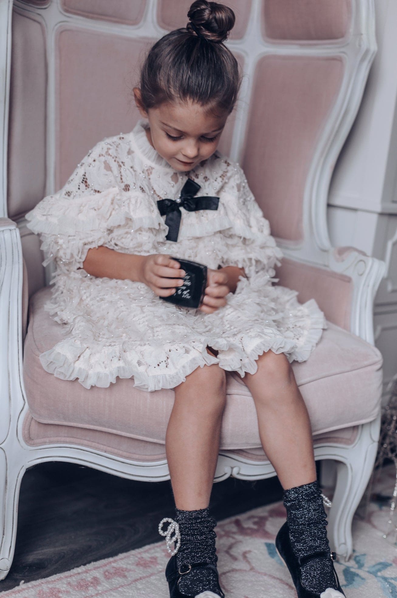 Ivanna Ivory Dress - Petite Maison Kids