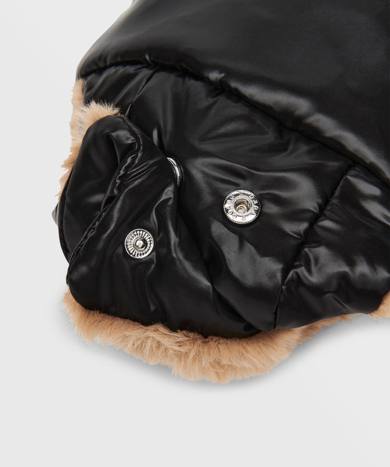 Winter Stroller Gloves - Nylon In Black Printed
