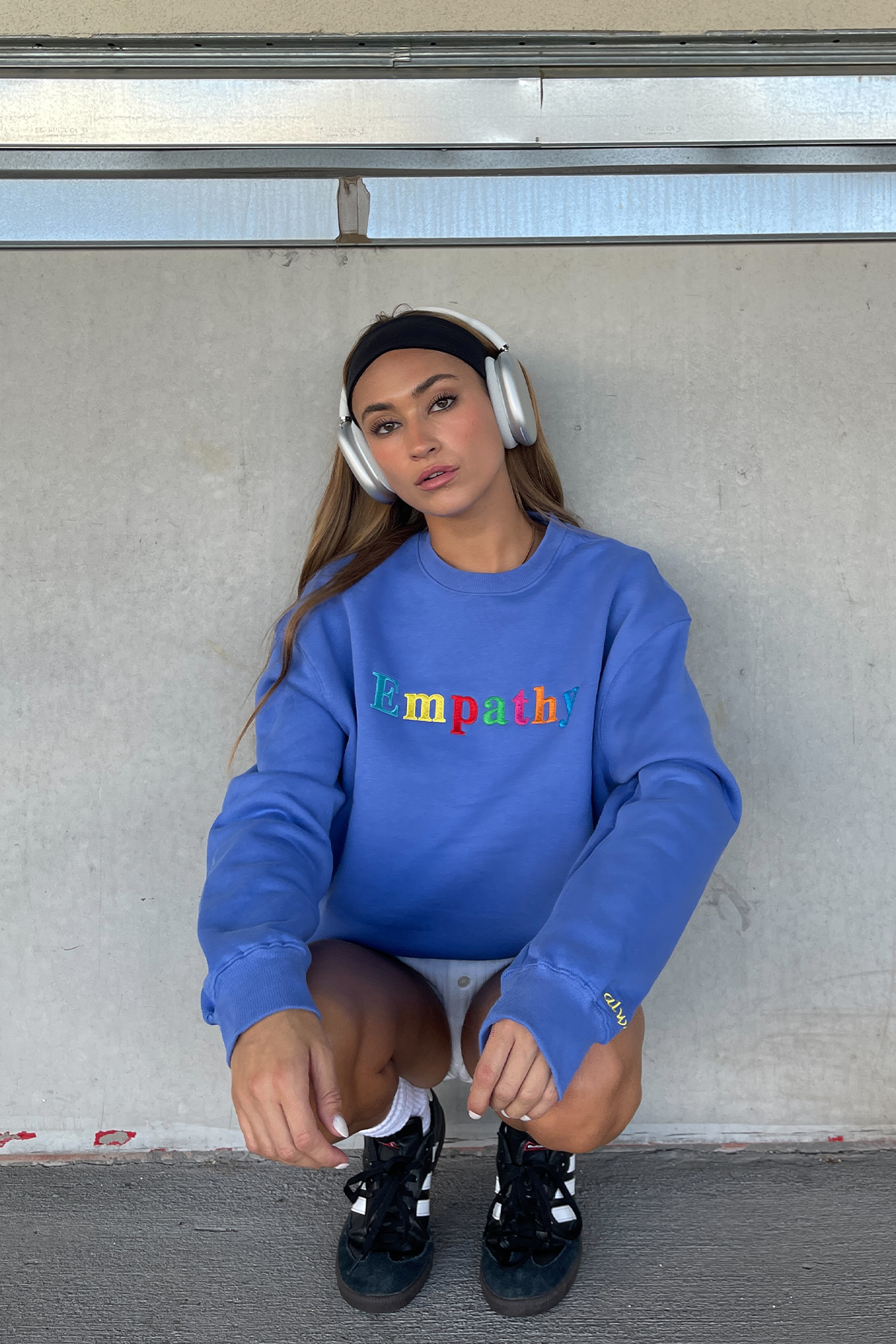 Empathy Always Royal Blue Crewneck