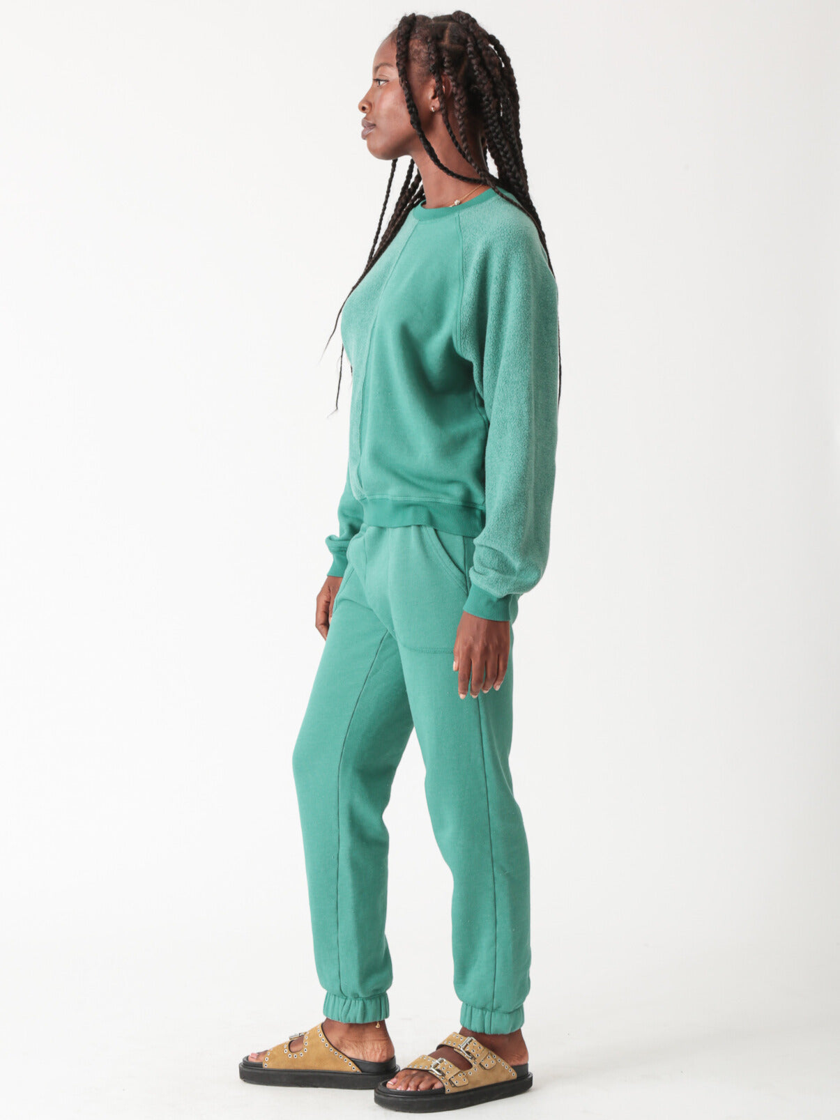 Ronan Sherpa Pullover - Jade