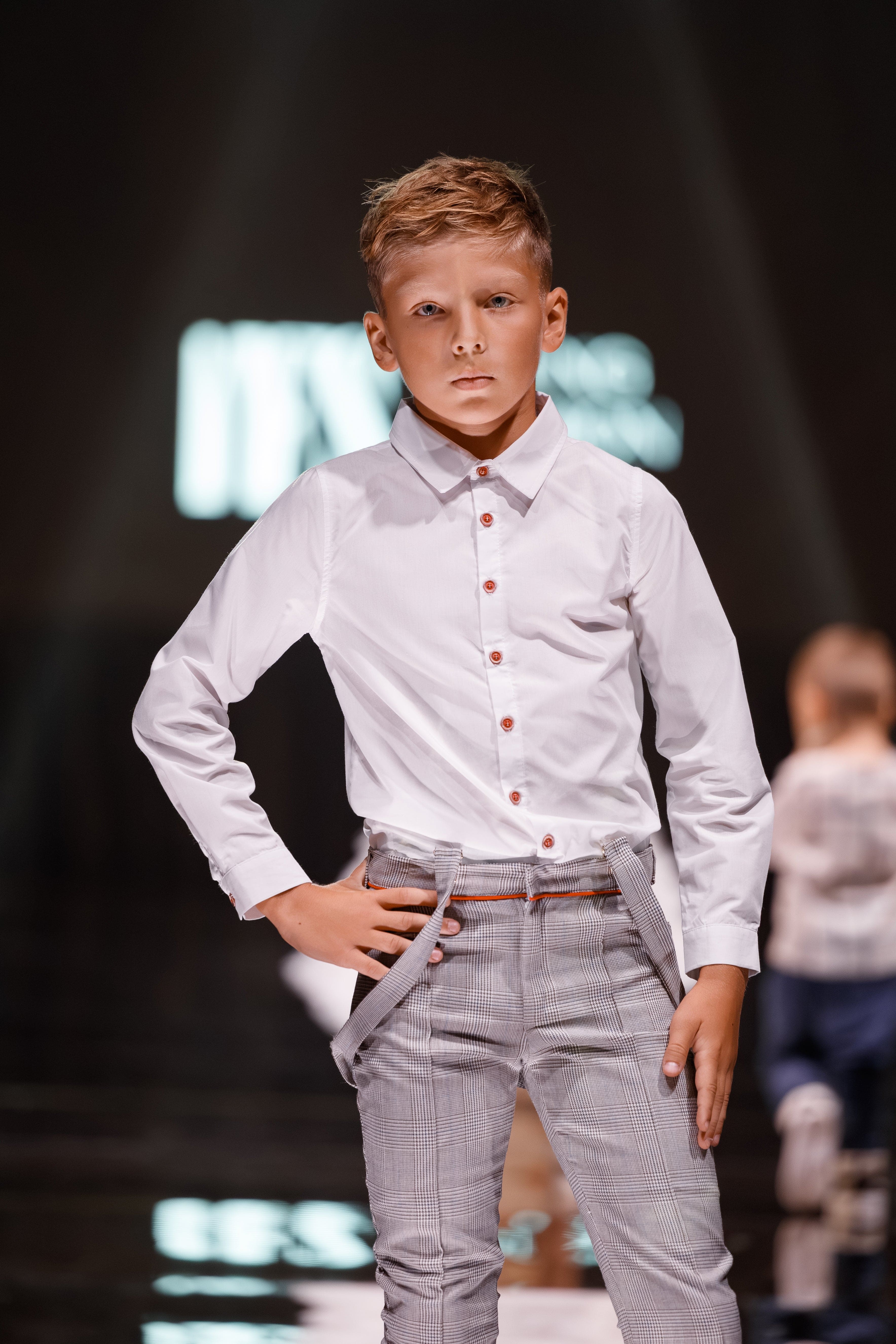 George Tartan Print Top and Pants Set - Petite Maison Kids