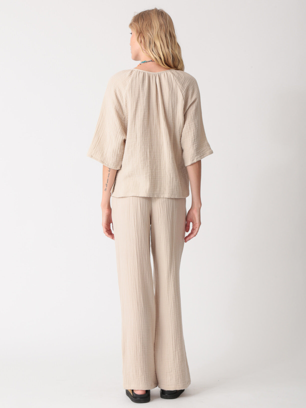 Mindy Gauze Top - Stone