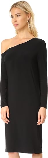 Long Sleeve Drop Shoulder Dress - Norma Kamali