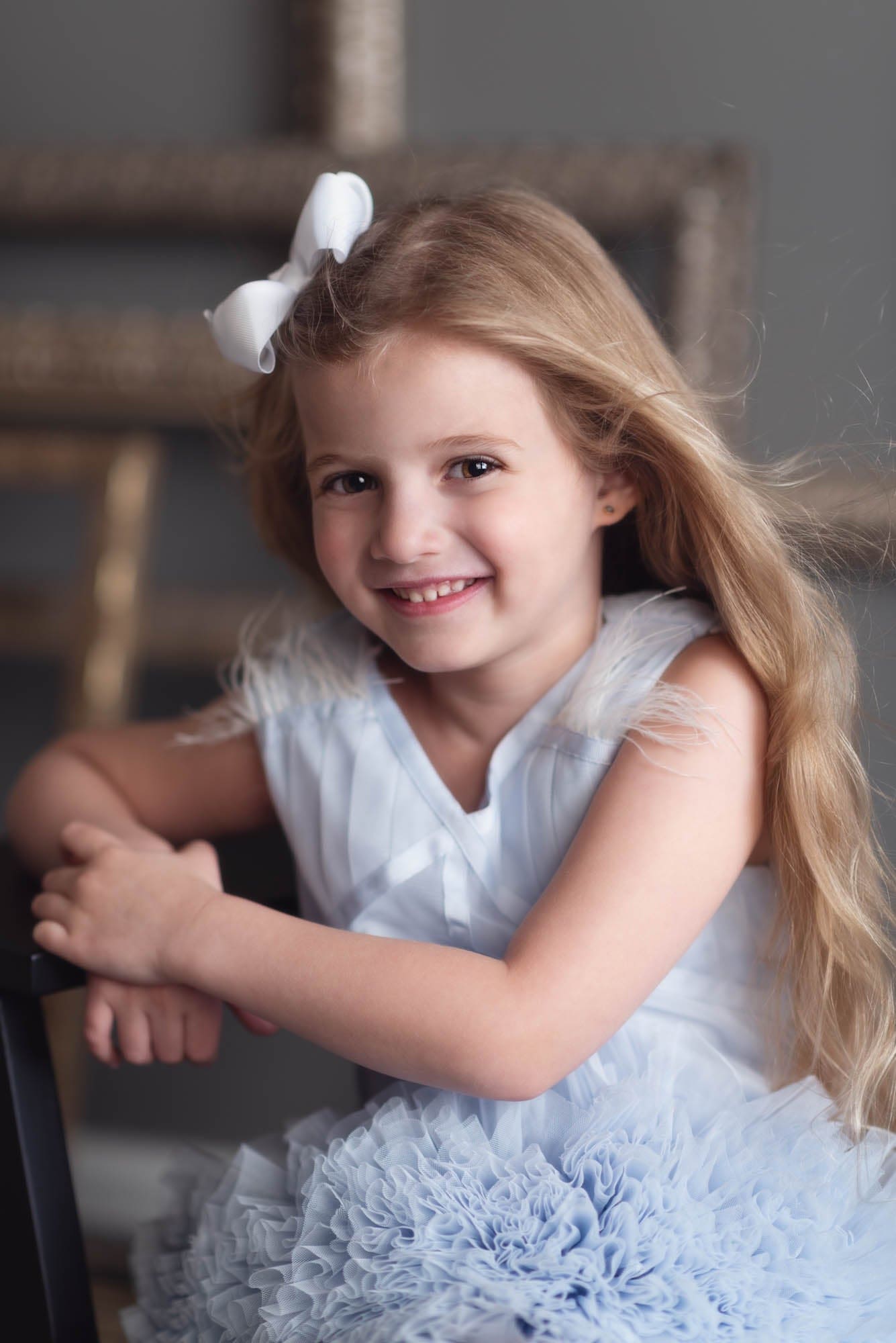 Skylar Blue Tulle Tutu Dress - Petite Maison Kids