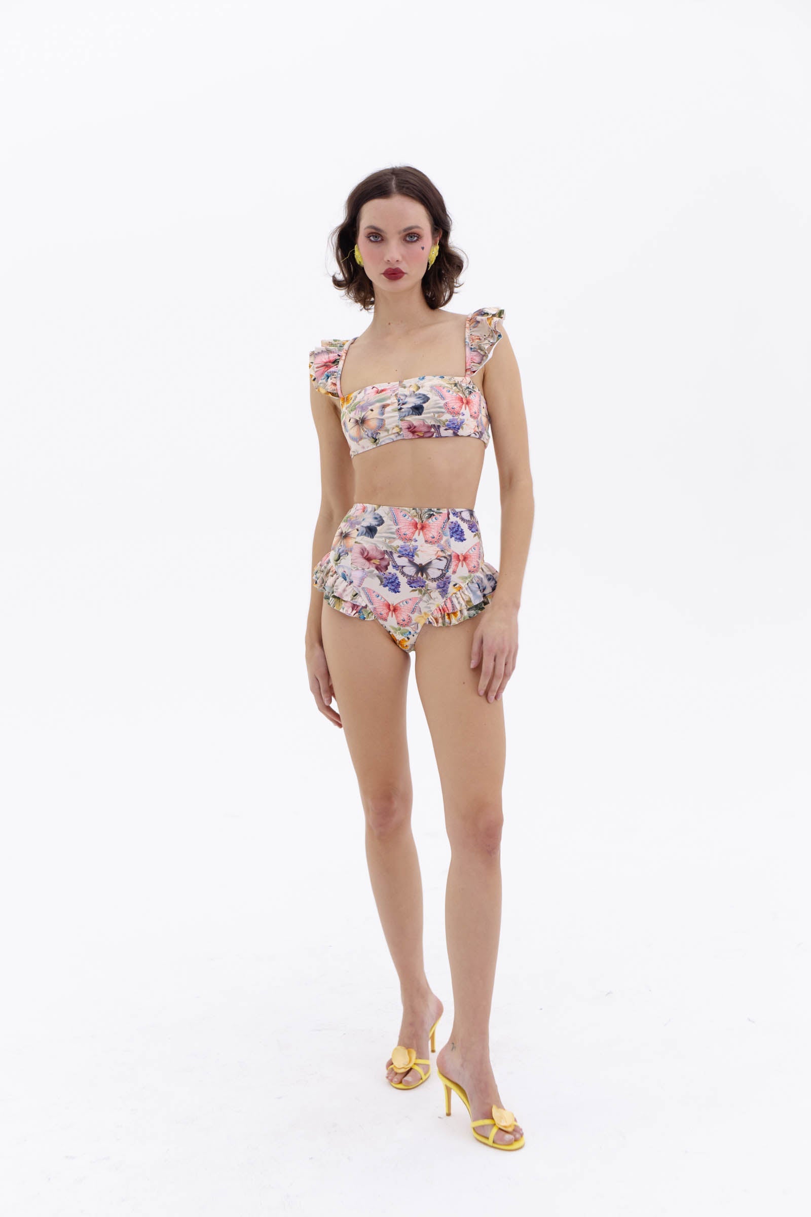 The Butterfly Botanics Ruffle Bikini Bottoms