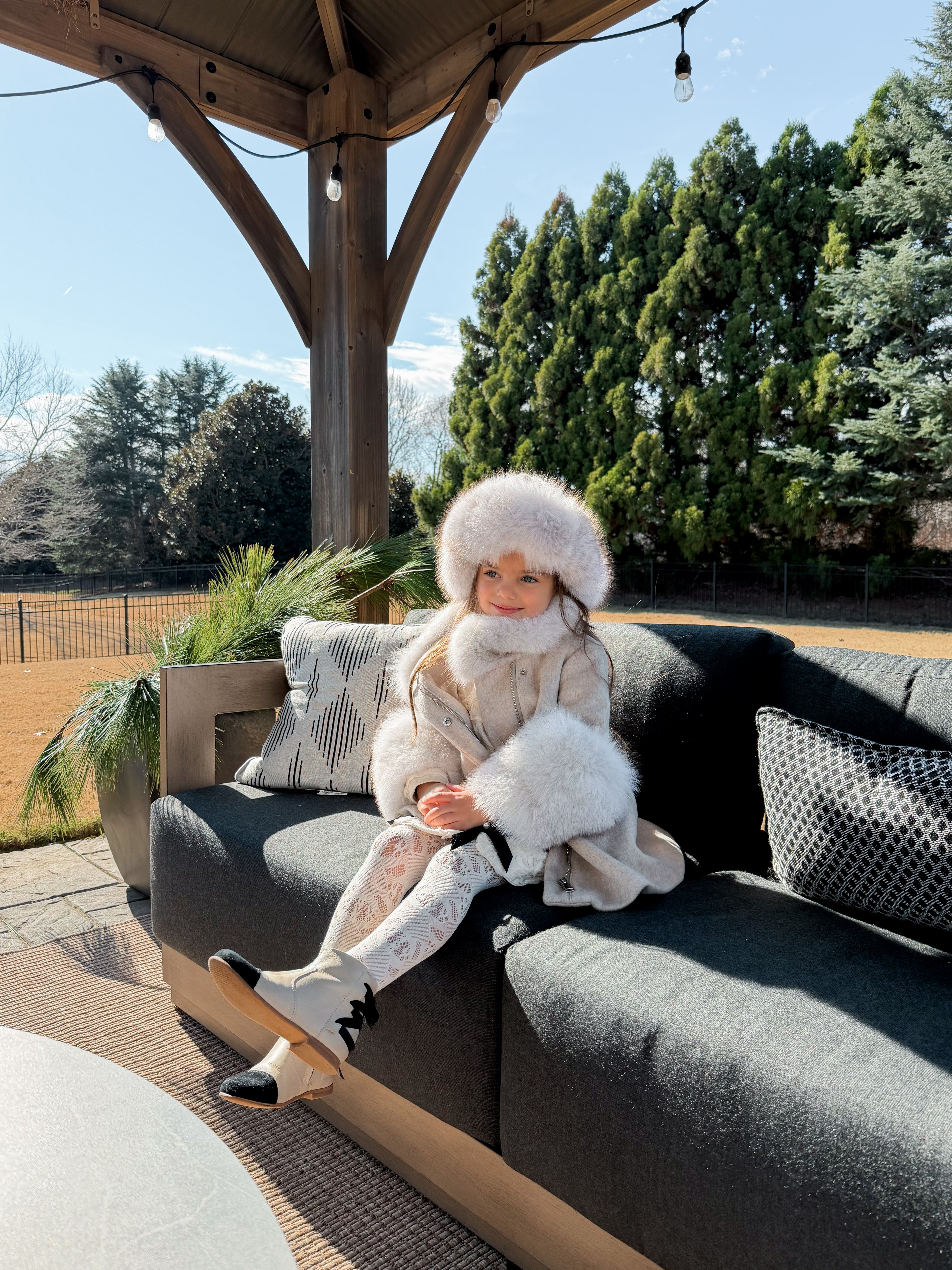 Karenina Kids' Fur Hat - Petite Maison Kids