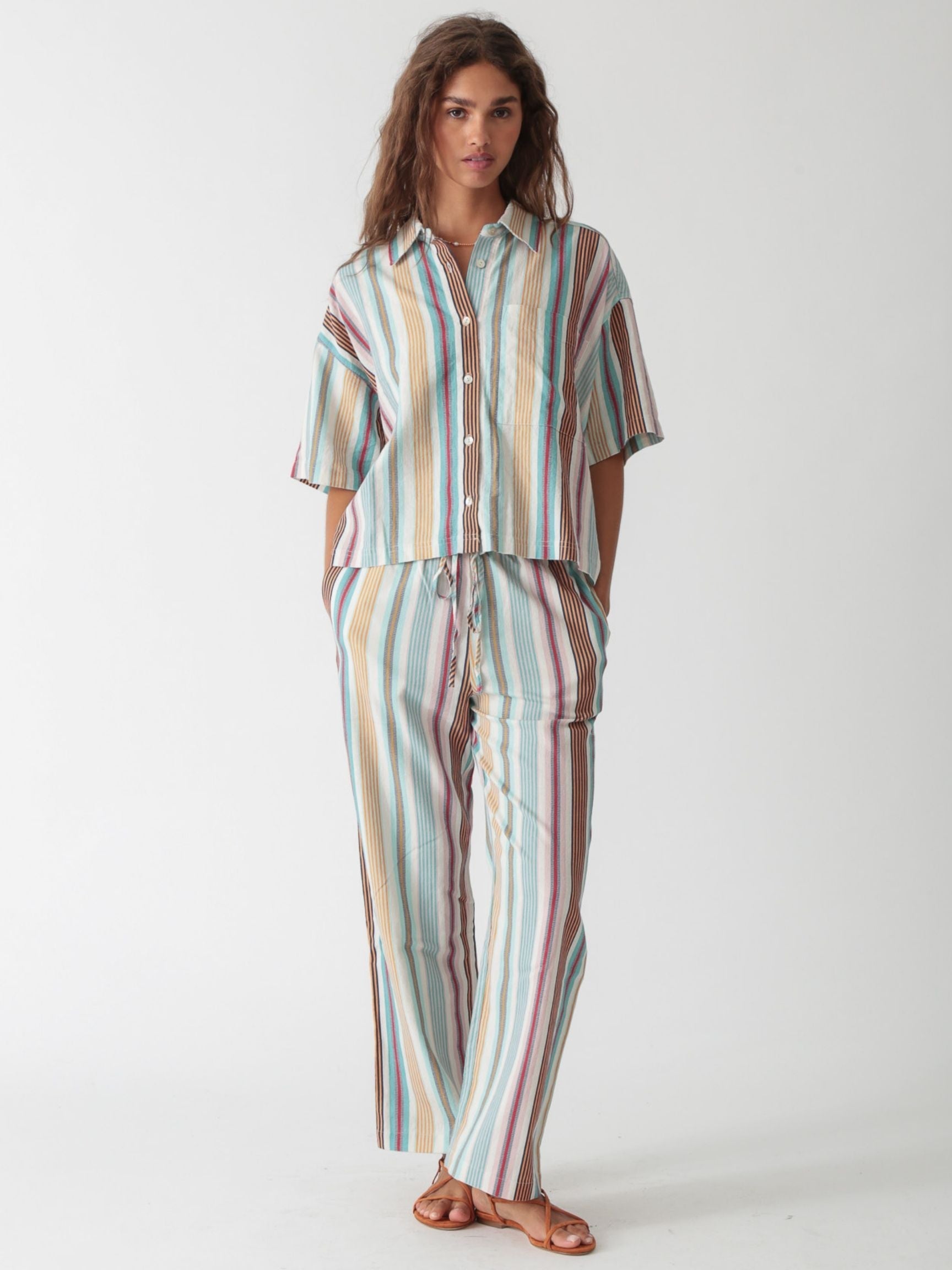 Sail Pant - Sky Blue Stripe