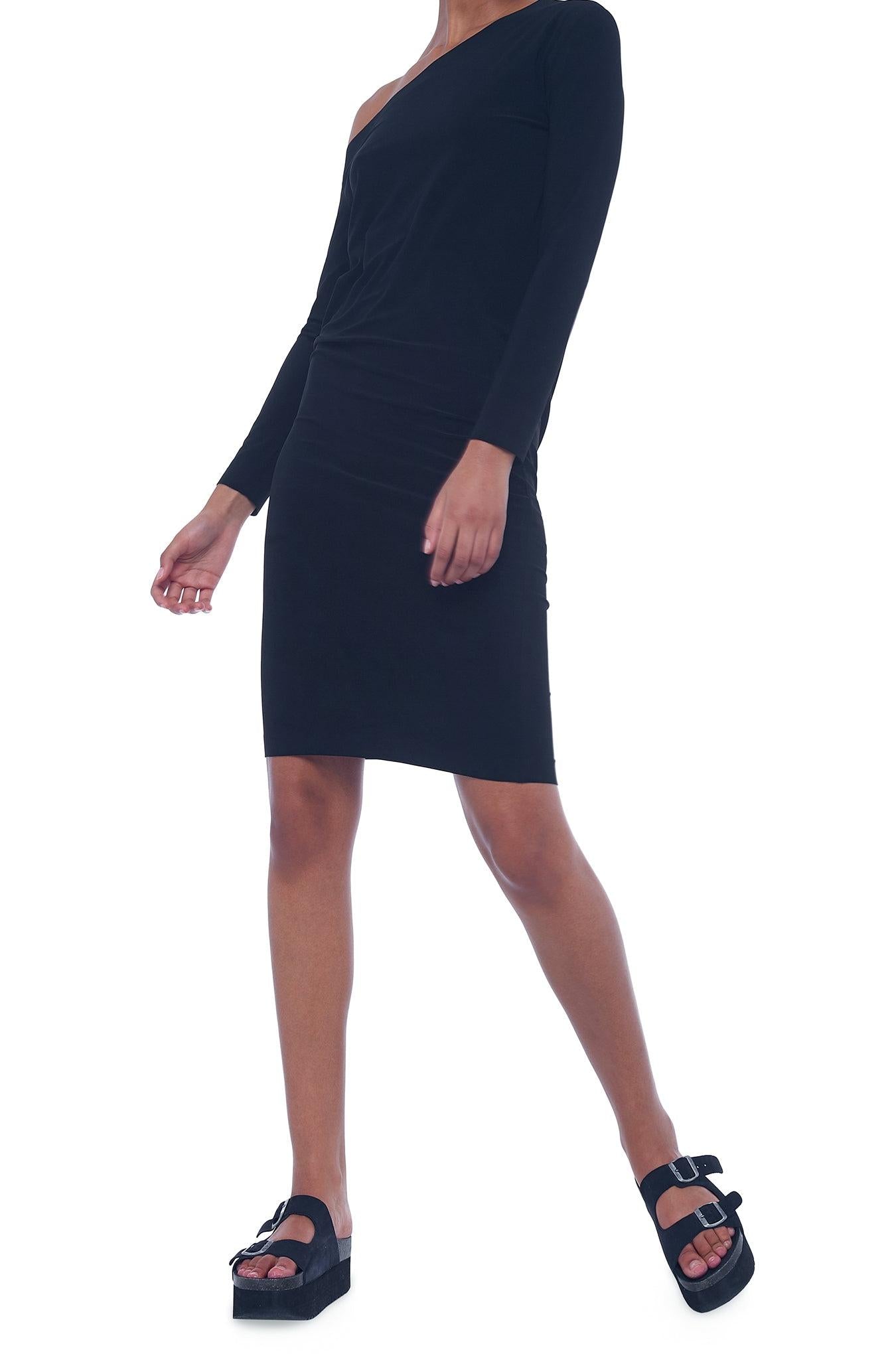 DROP SHOULDER DRESS