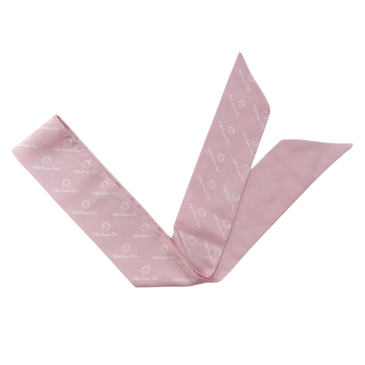 Dusty Pink Logo Chiffon Scarf - Petite Maison Kids