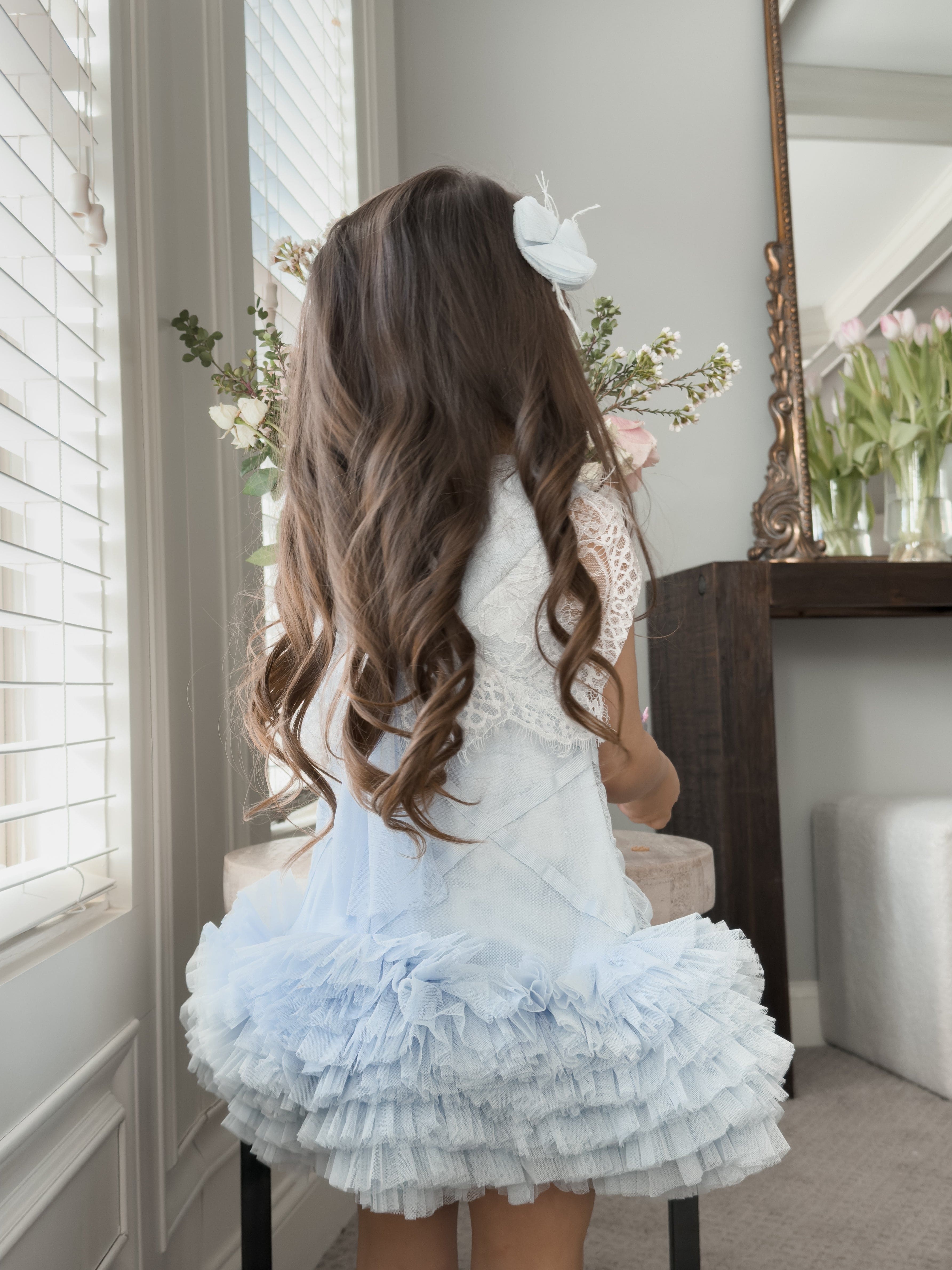 Skylar Blue Tulle Tutu Dress - Petite Maison Kids