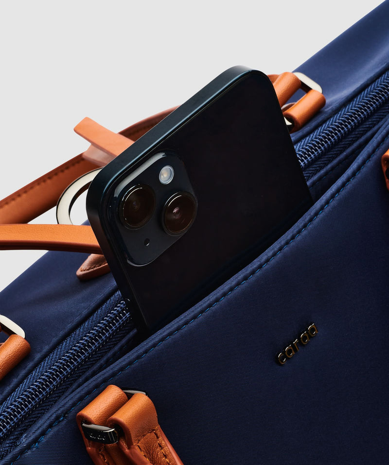 Studio Tote In Navy / Gunmetal Hardware