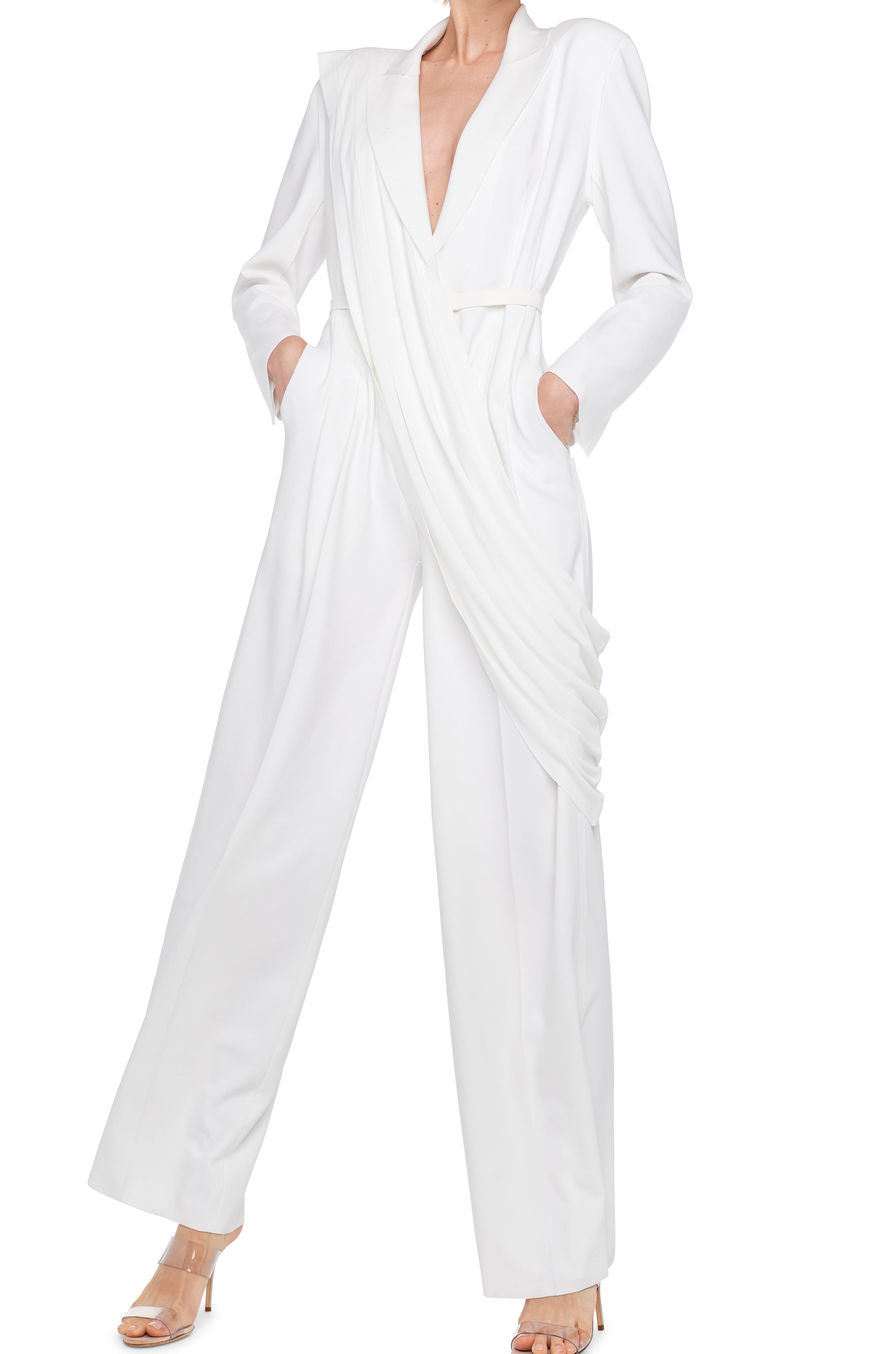 SB STRAIGHT LEG JUMPSUIT/MEDIUM DRAPE