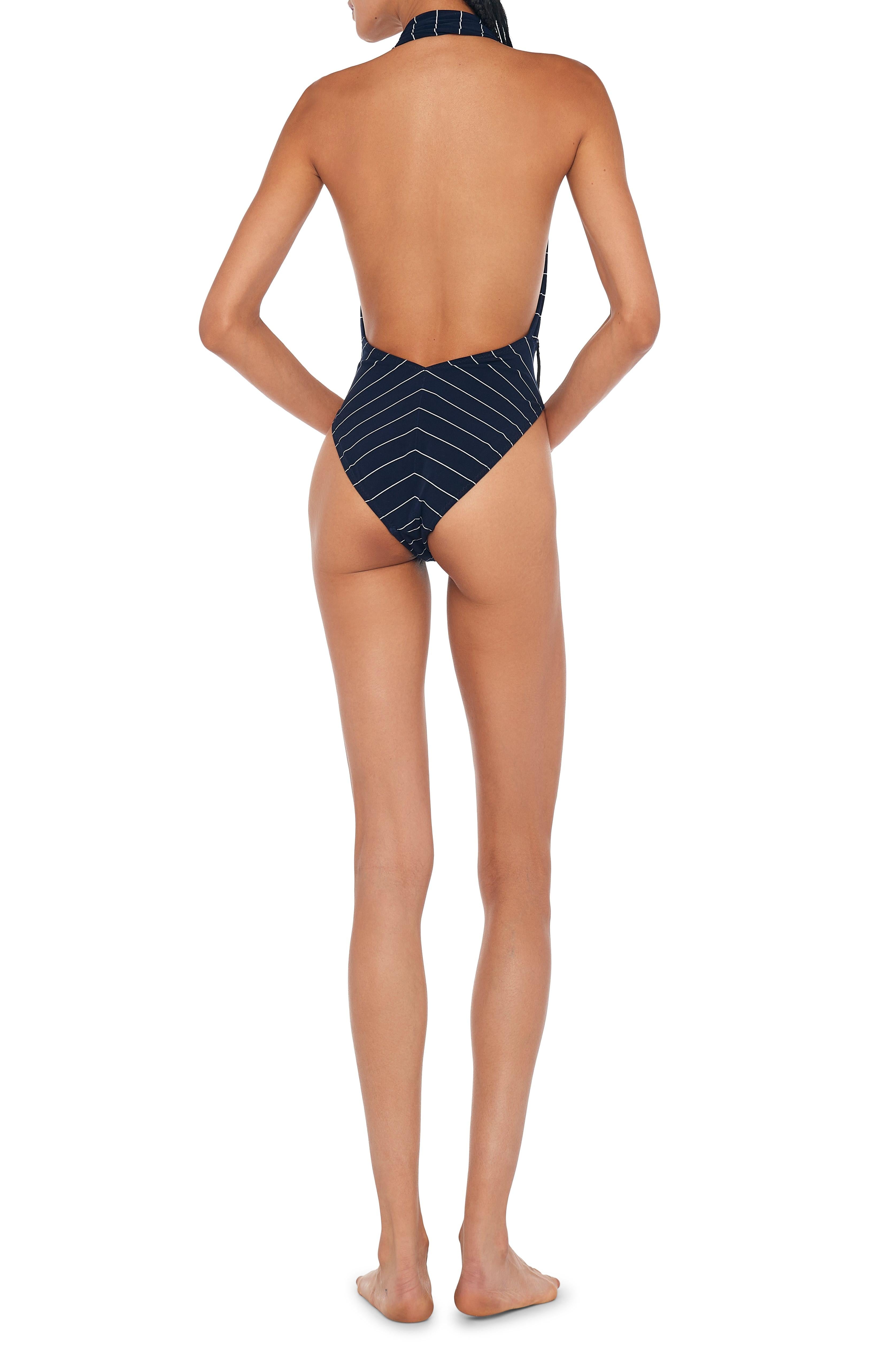 CROSS HALTER BODYSUIT