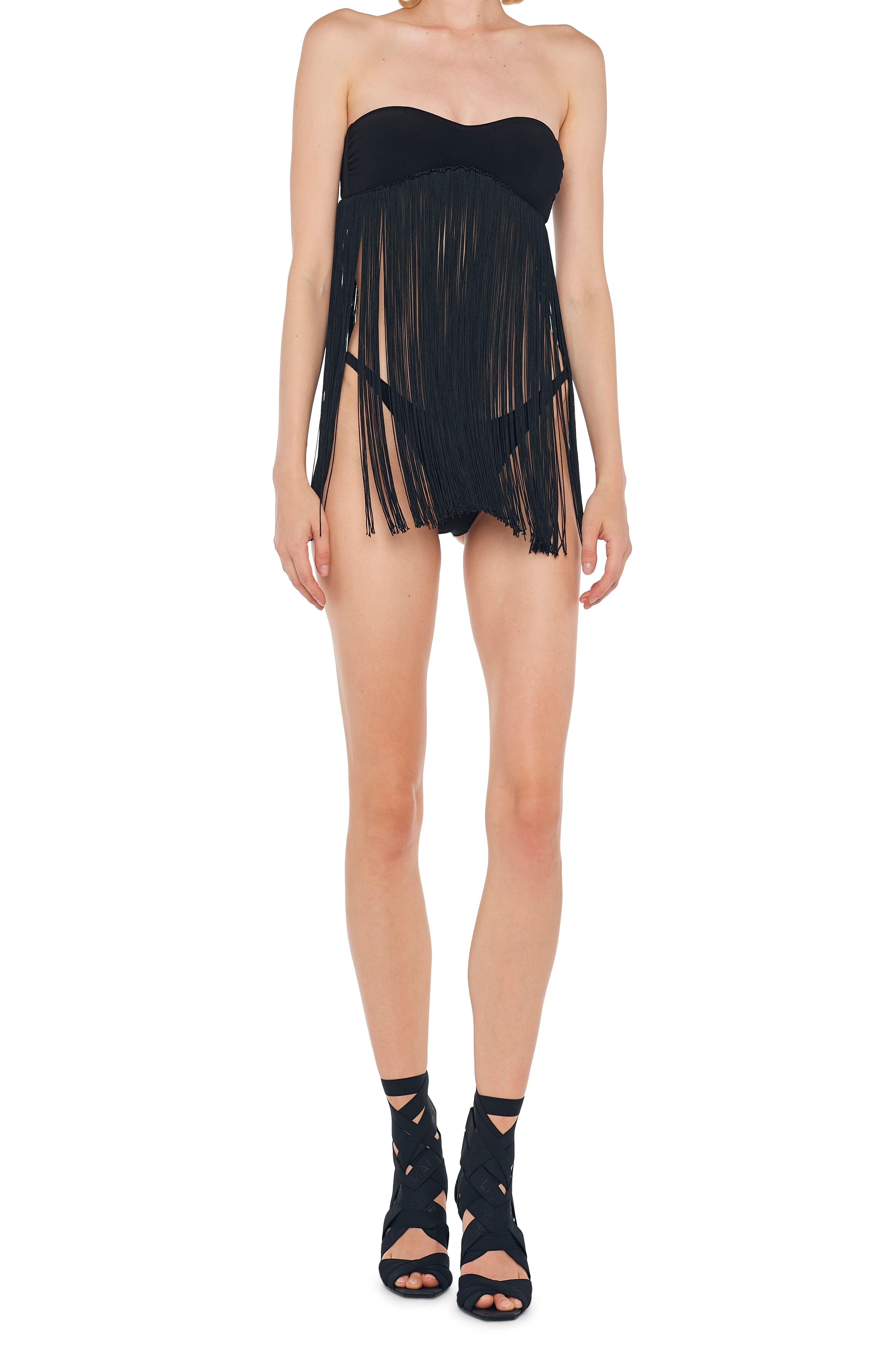 18" FRINGE SUNGLASS BRA / HIGH LEG ERIC BOTTOM