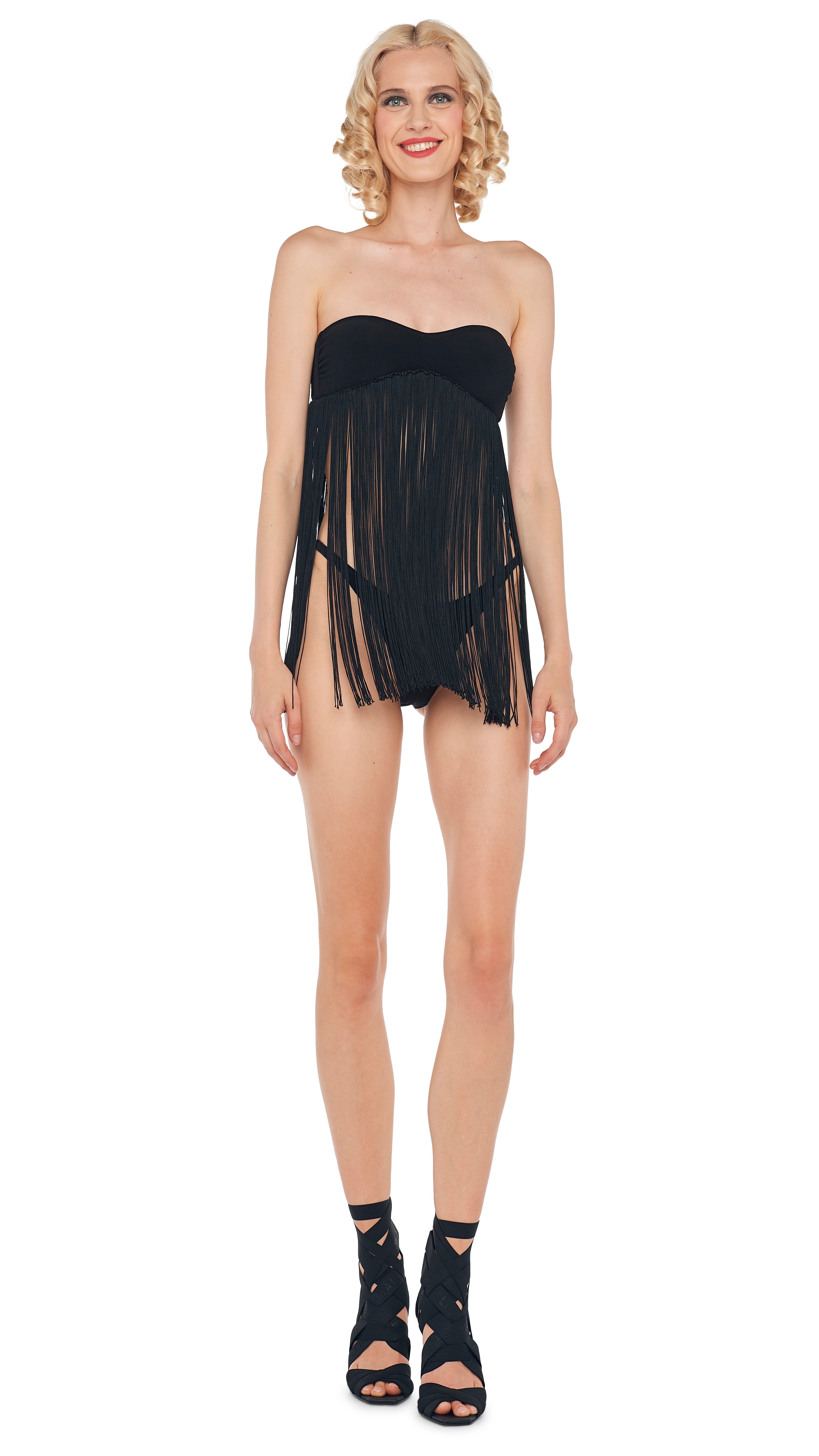 18" FRINGE SUNGLASS BRA / HIGH LEG ERIC BOTTOM