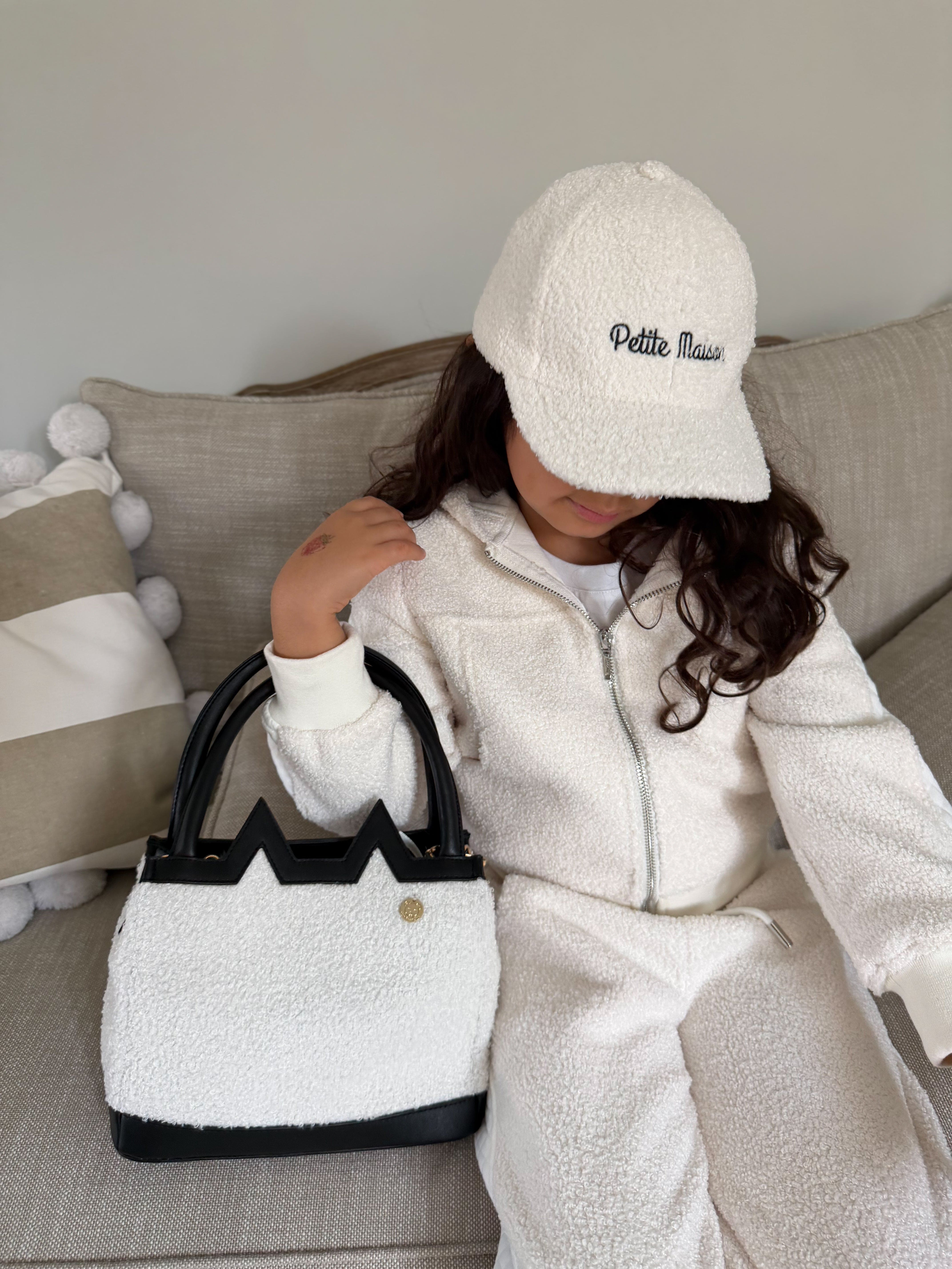 White Teddy Track Suit - Petite Maison Kids