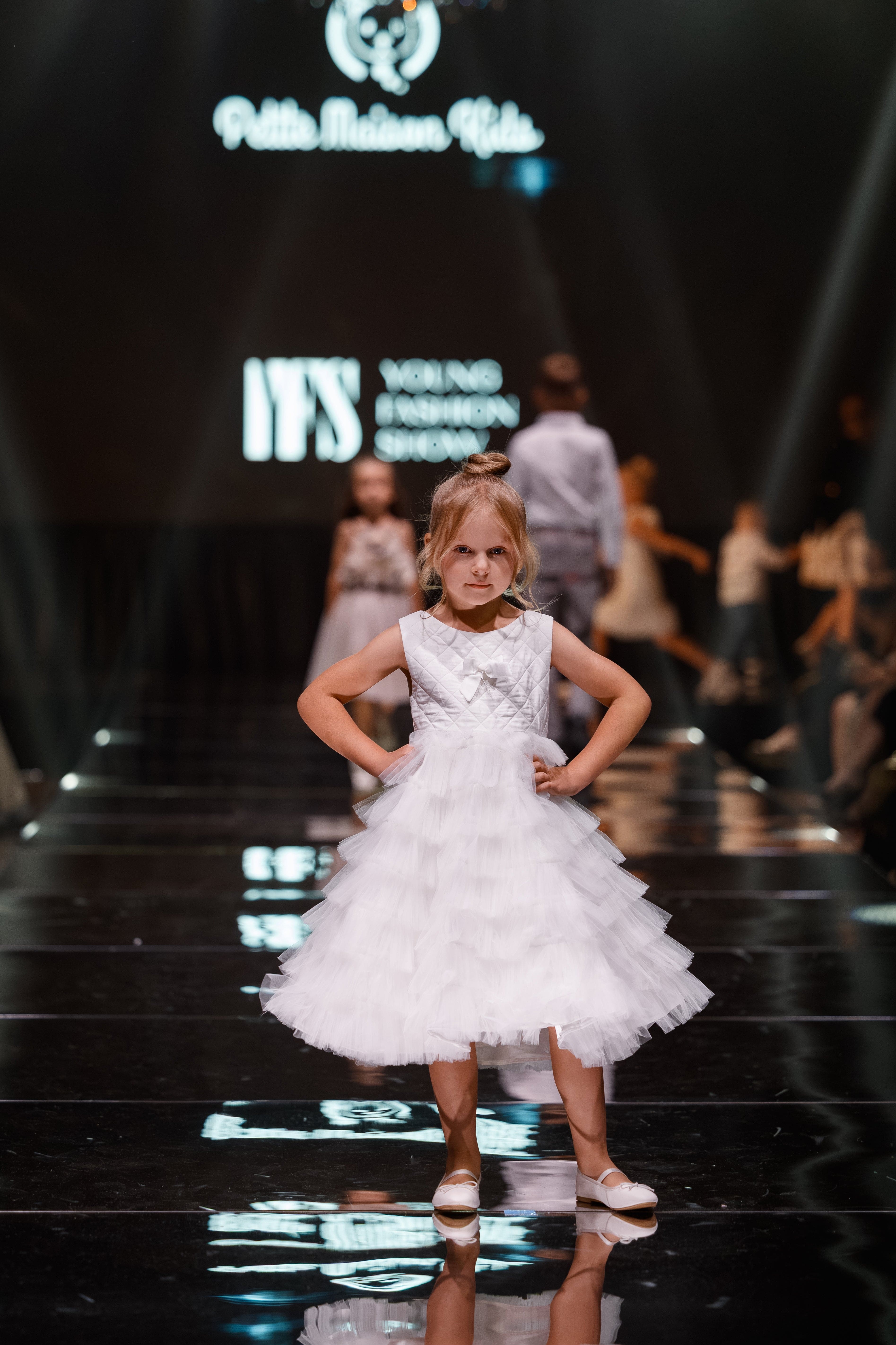 Poppy White Quilted Dress - Petite Maison Kids