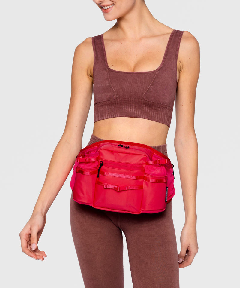 Travel Waistbag In Neon Pink