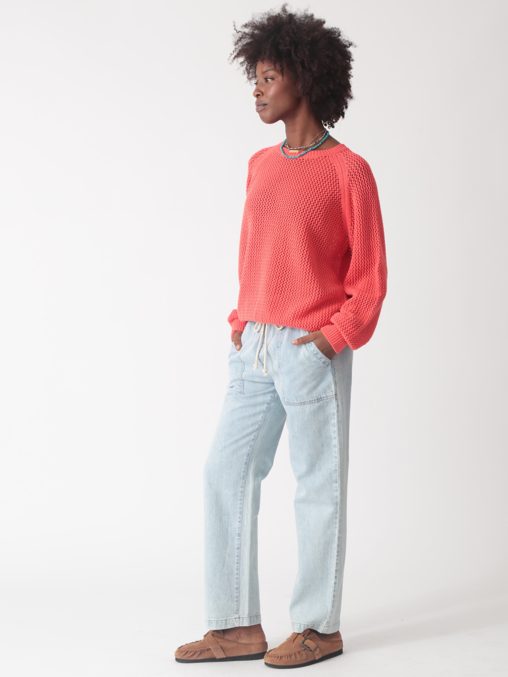 Chloe Sweater - Coral