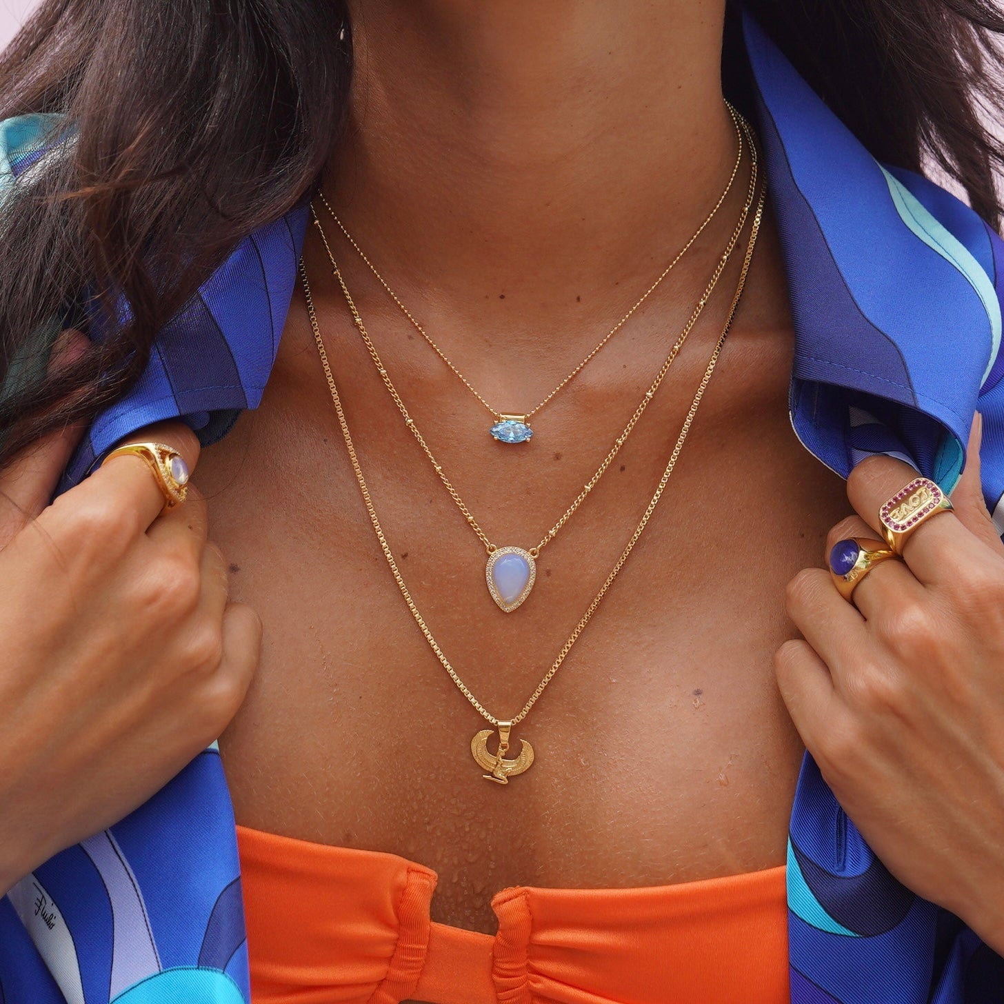 Magic Eye Amulet Necklace