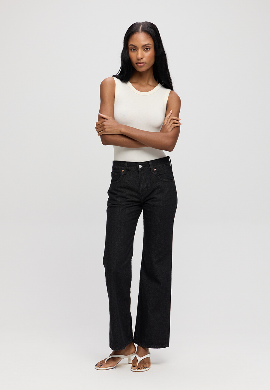 Amis Relaxed Boot - Clear Black