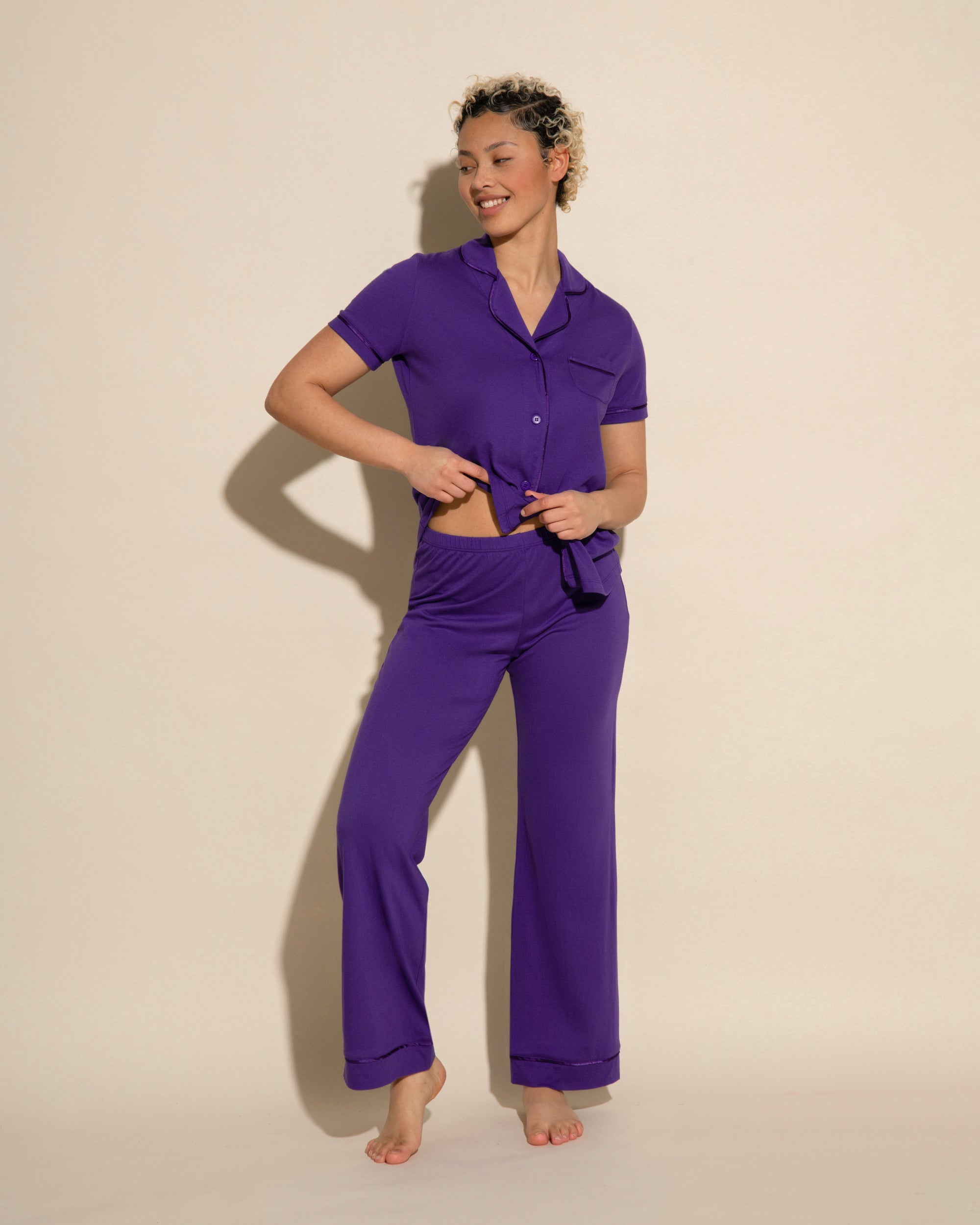Short Sleeve Top & Pant Pajama Set