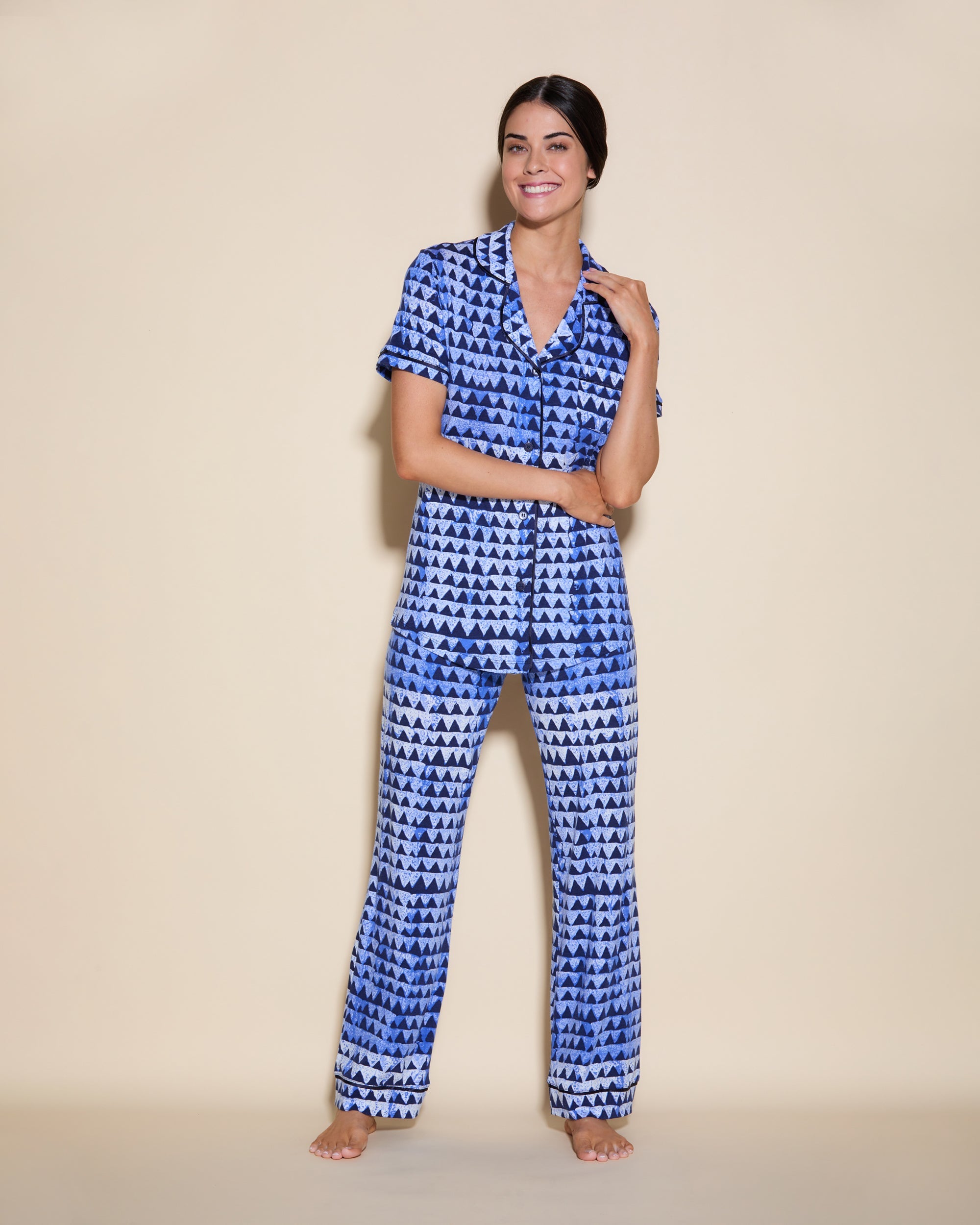 Short Sleeve Top & Pant Pajama Set