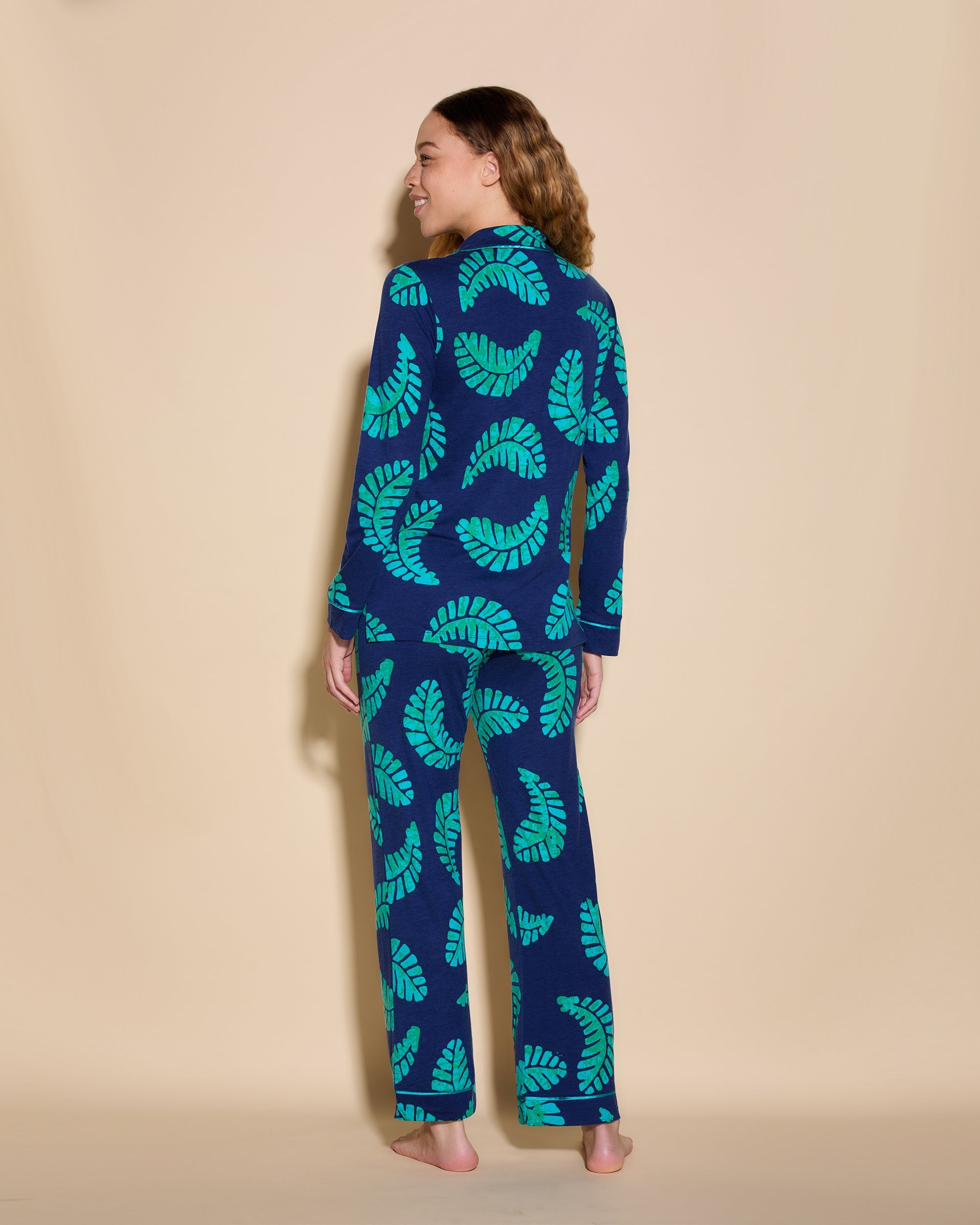 3 Pockets Long Sleeve Top & Pant Pajama Set