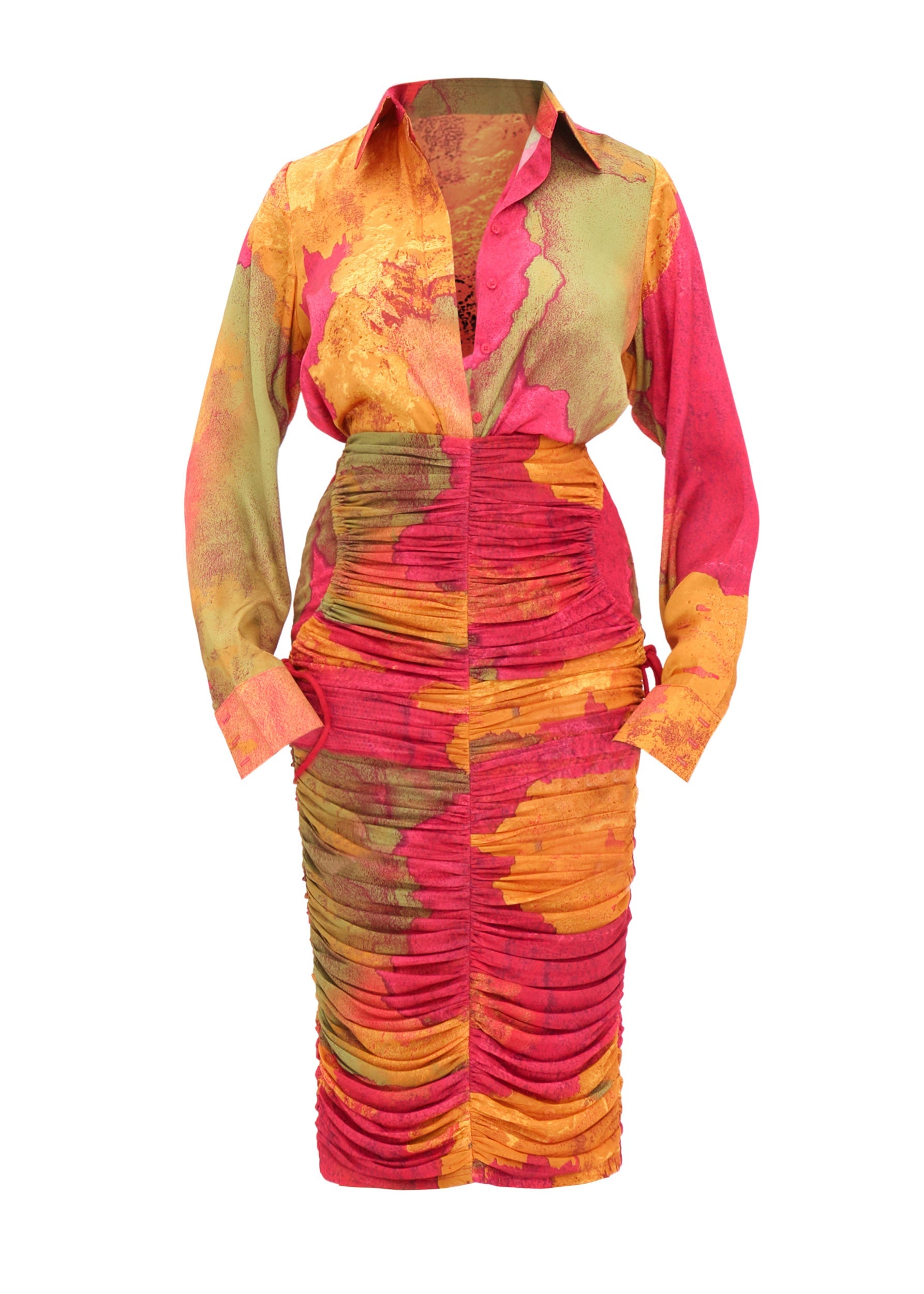 TAKA MESH MIDI SKIRT