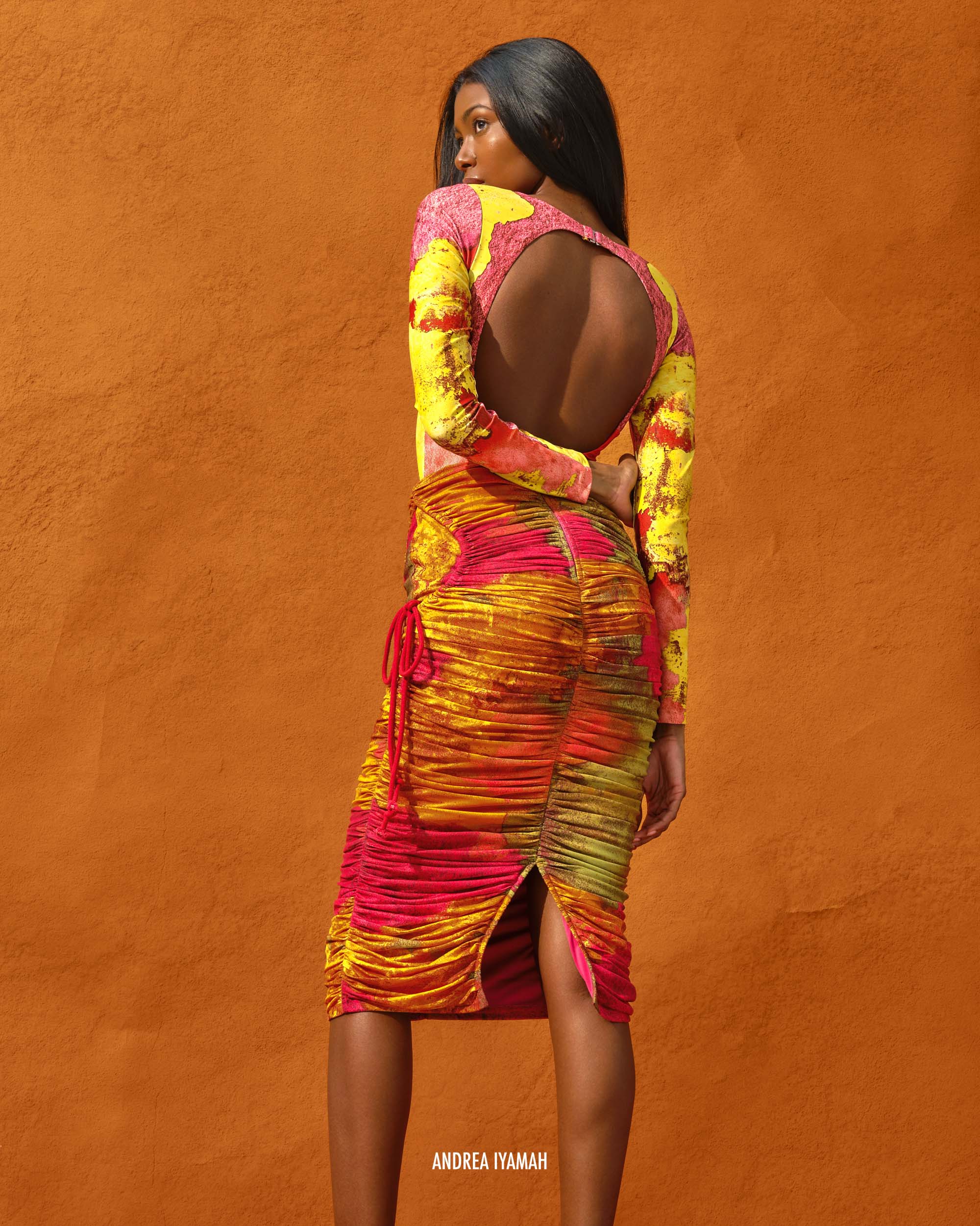 TAKA MESH MIDI SKIRT