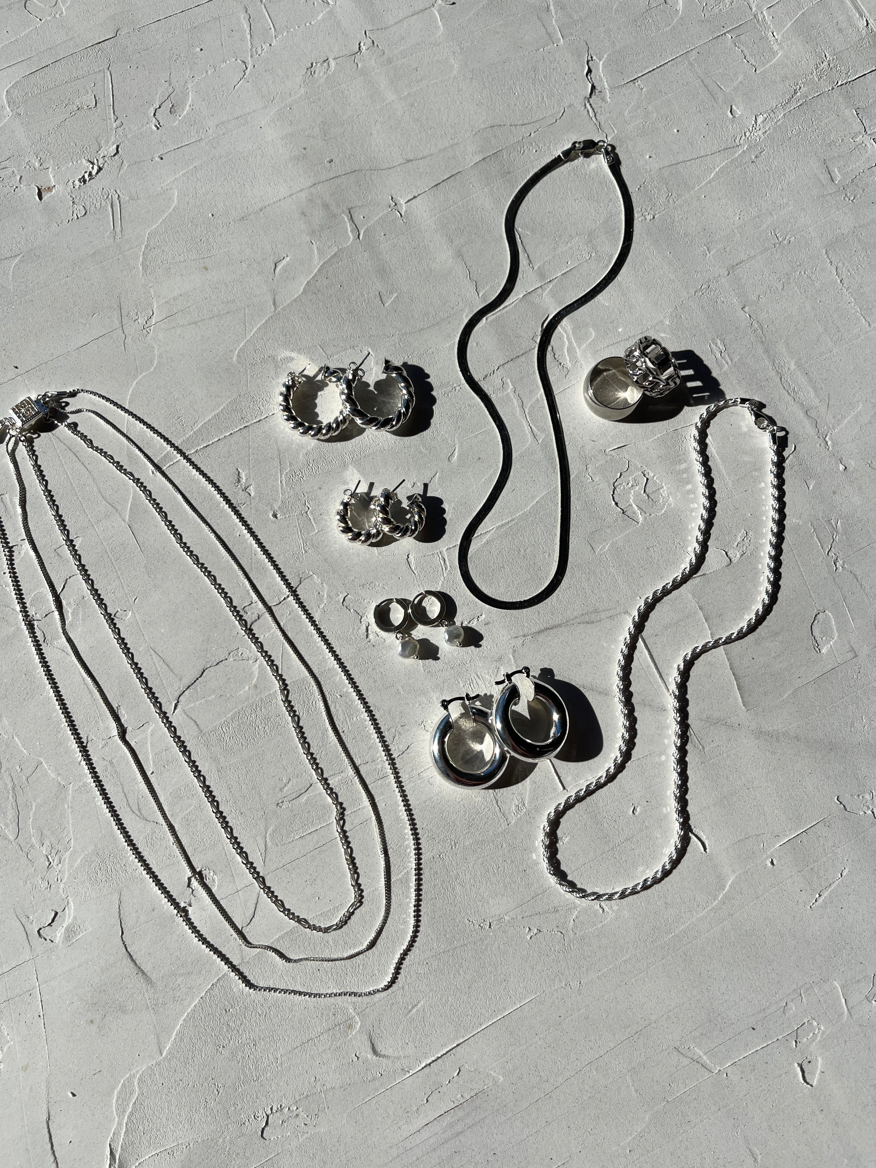 Gilded Layered Necklace (Silver)