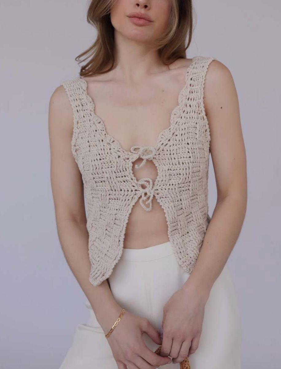Angela Crochet Top