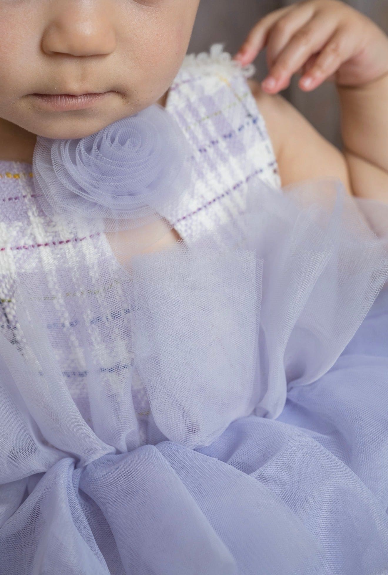 Violet Tweed and Tulle Romper - Petite Maison Kids
