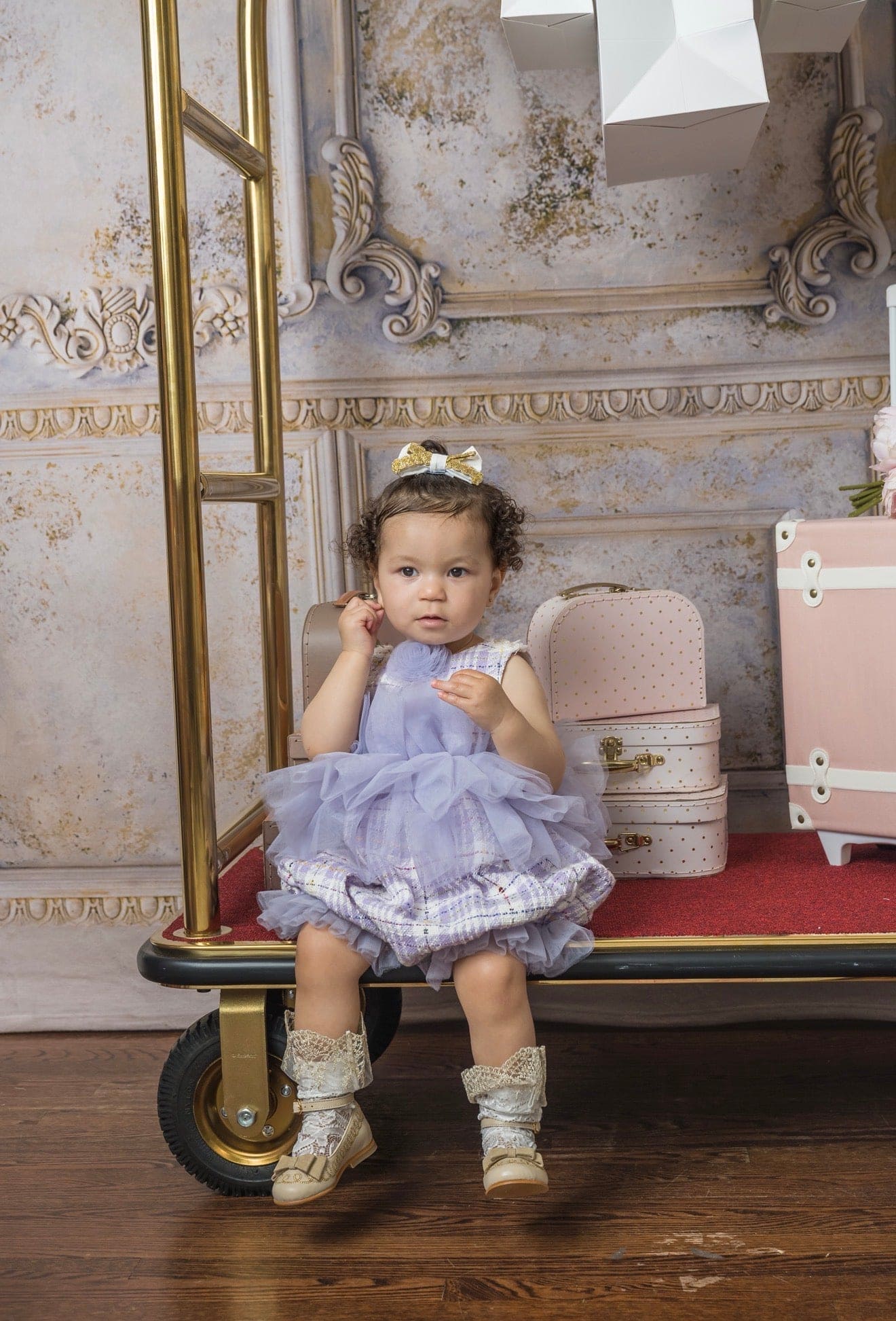 Violet Tweed and Tulle Romper - Petite Maison Kids