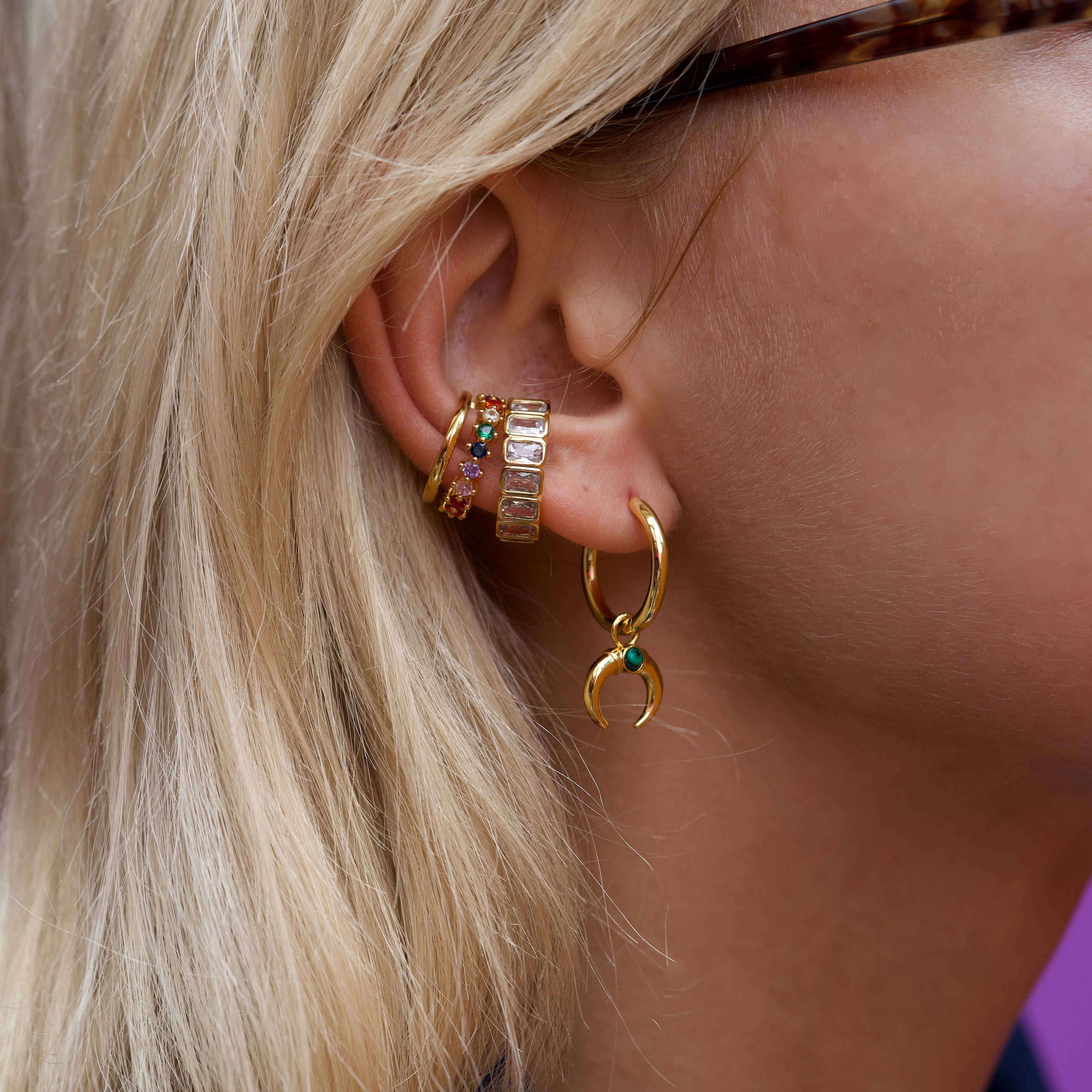 Mythical Horn Earrings