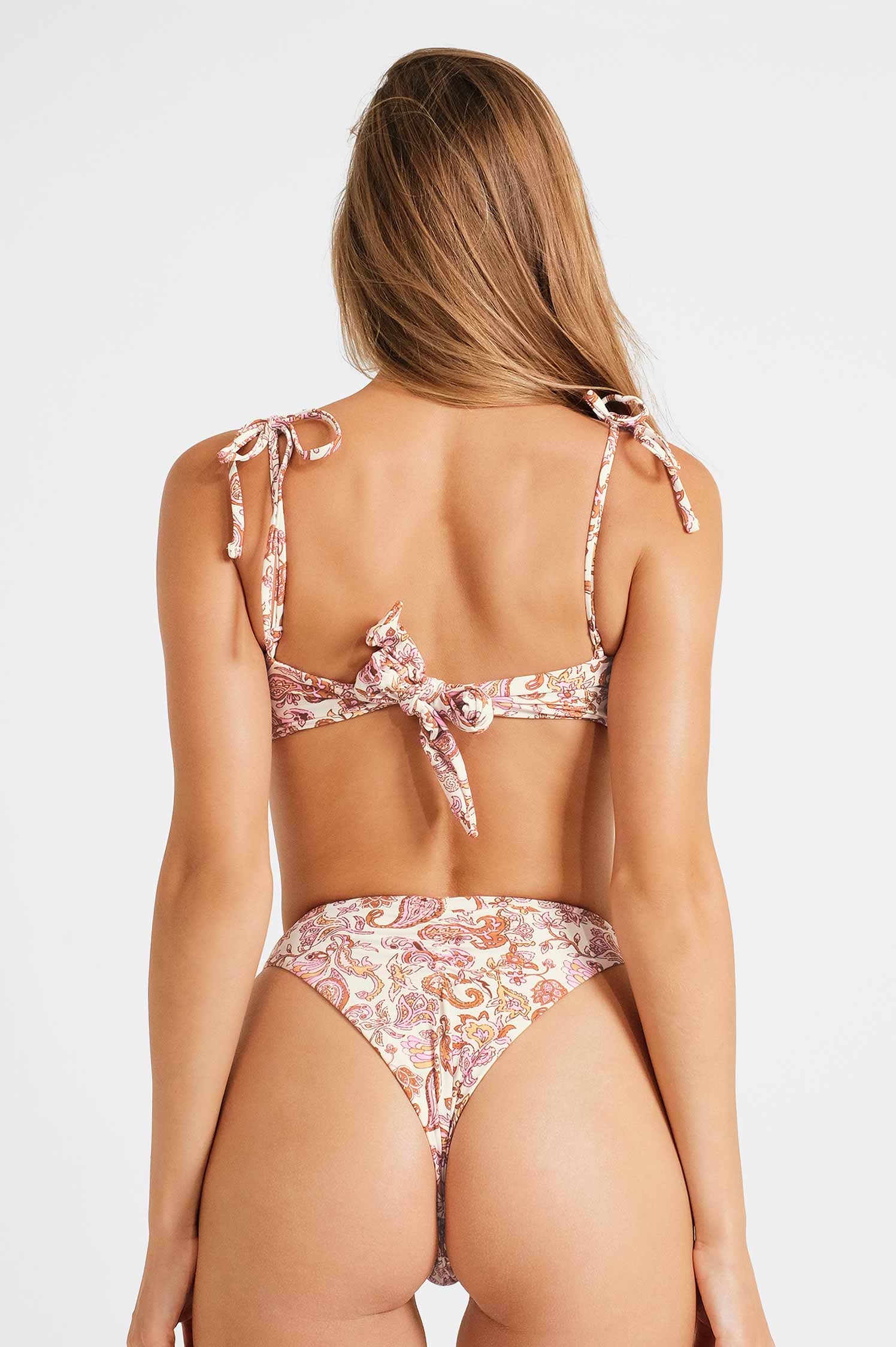 Alexa Tie Back Top / Desert Rose