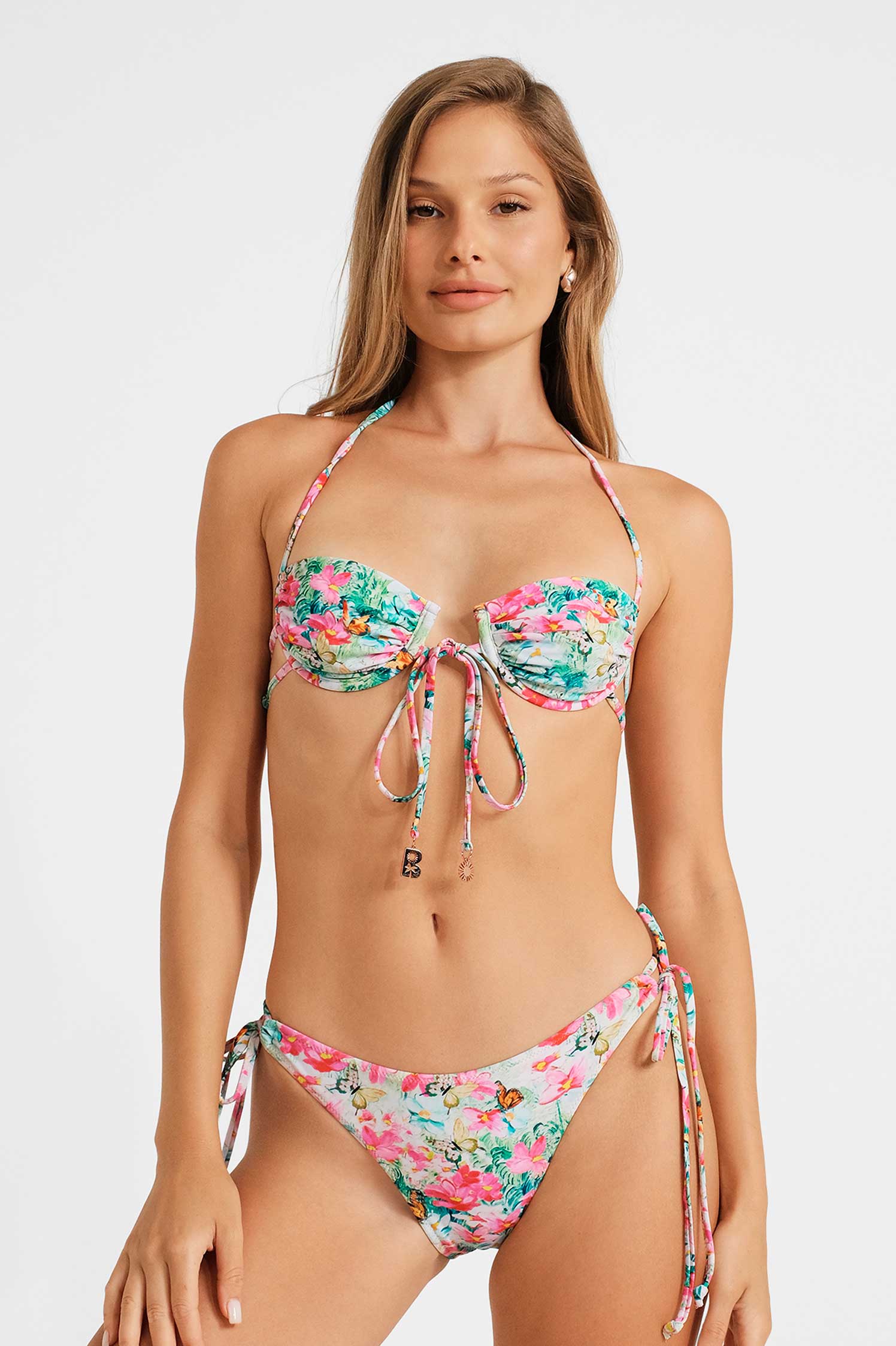 Zayin Strappy Ruched Underwire Top / Fairy Tale FINAL SALE