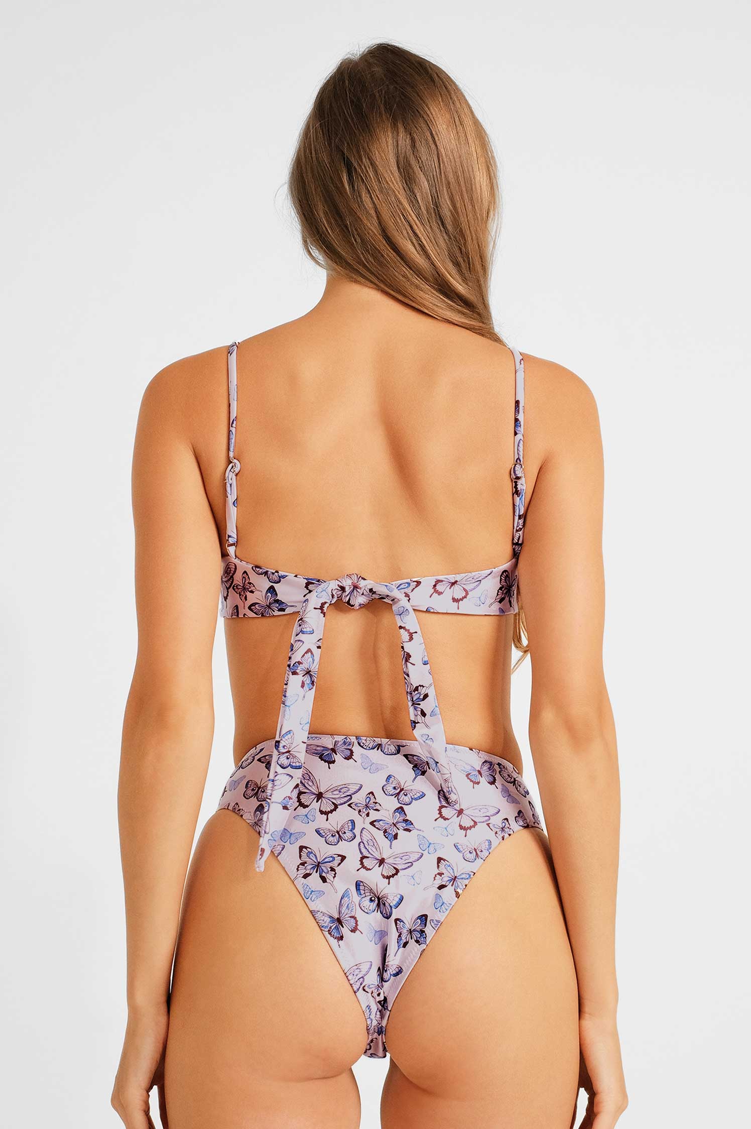 Brooke Bralette Top / Flutter Love Satin FINAL SALE