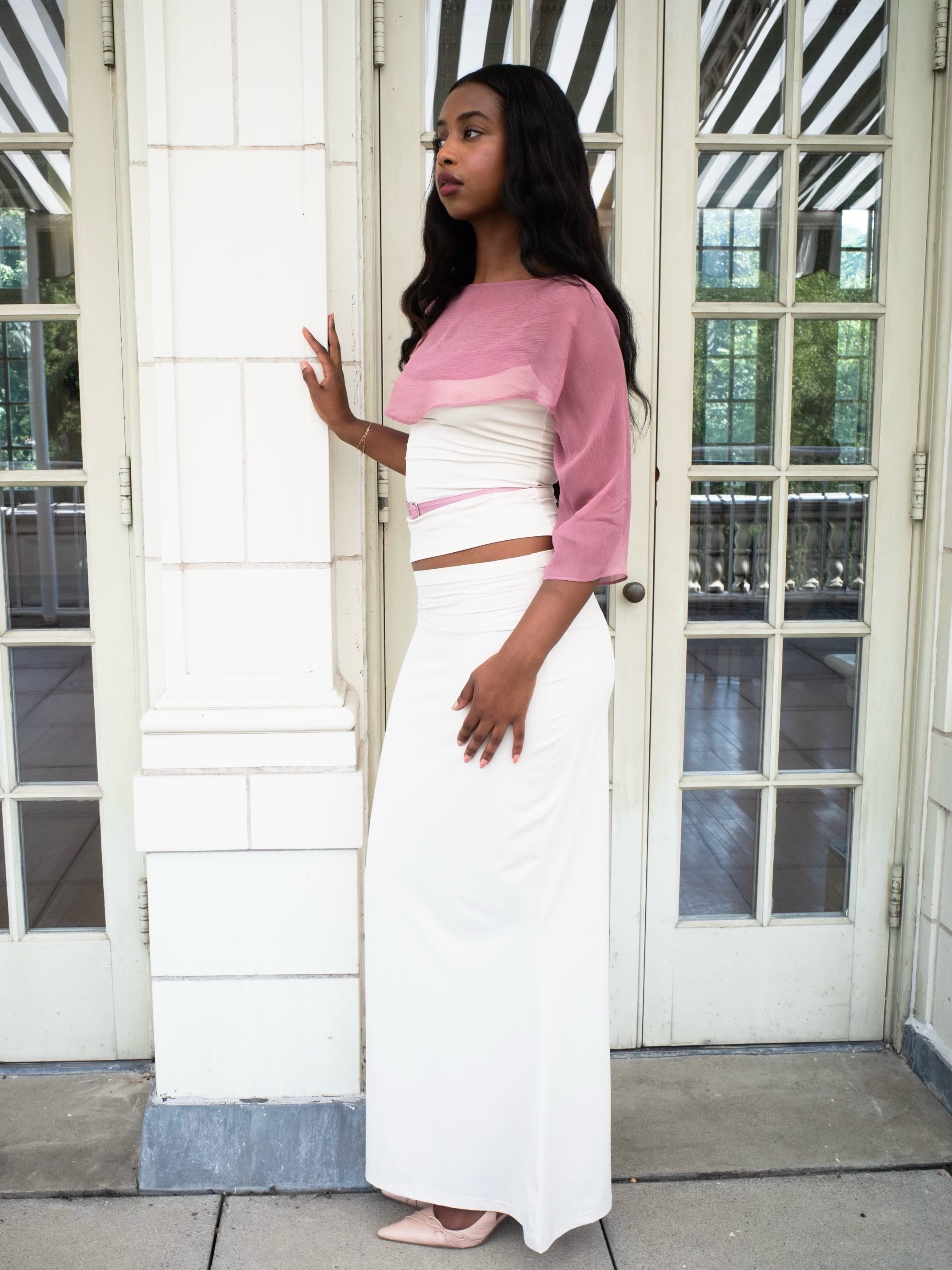 MERMAID SKIRT IN PEANUT + RECYCLED