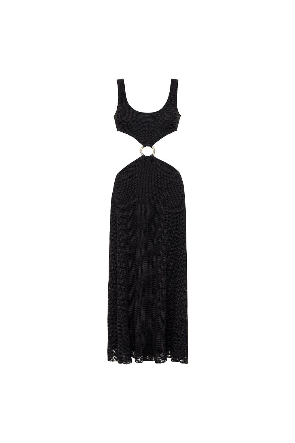 Black Crochet Ky Dress