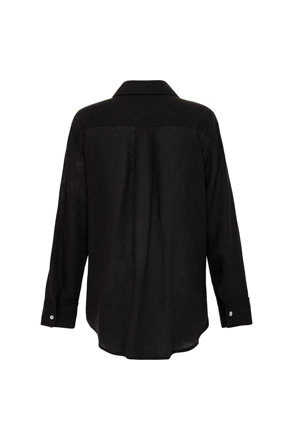 Black Long Sleeve Button Down Shirt