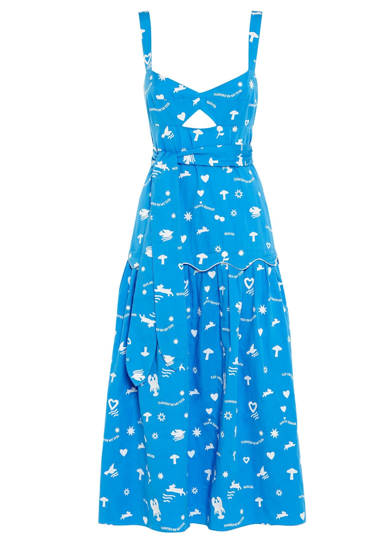 Image of product named blue lobster emma dress by Paolita London