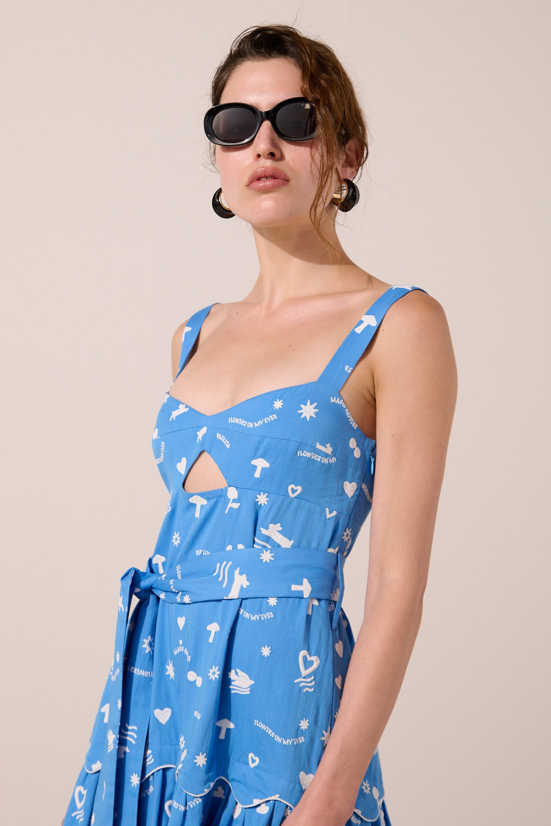 Image of product named blue lobster emma dress by Paolita London