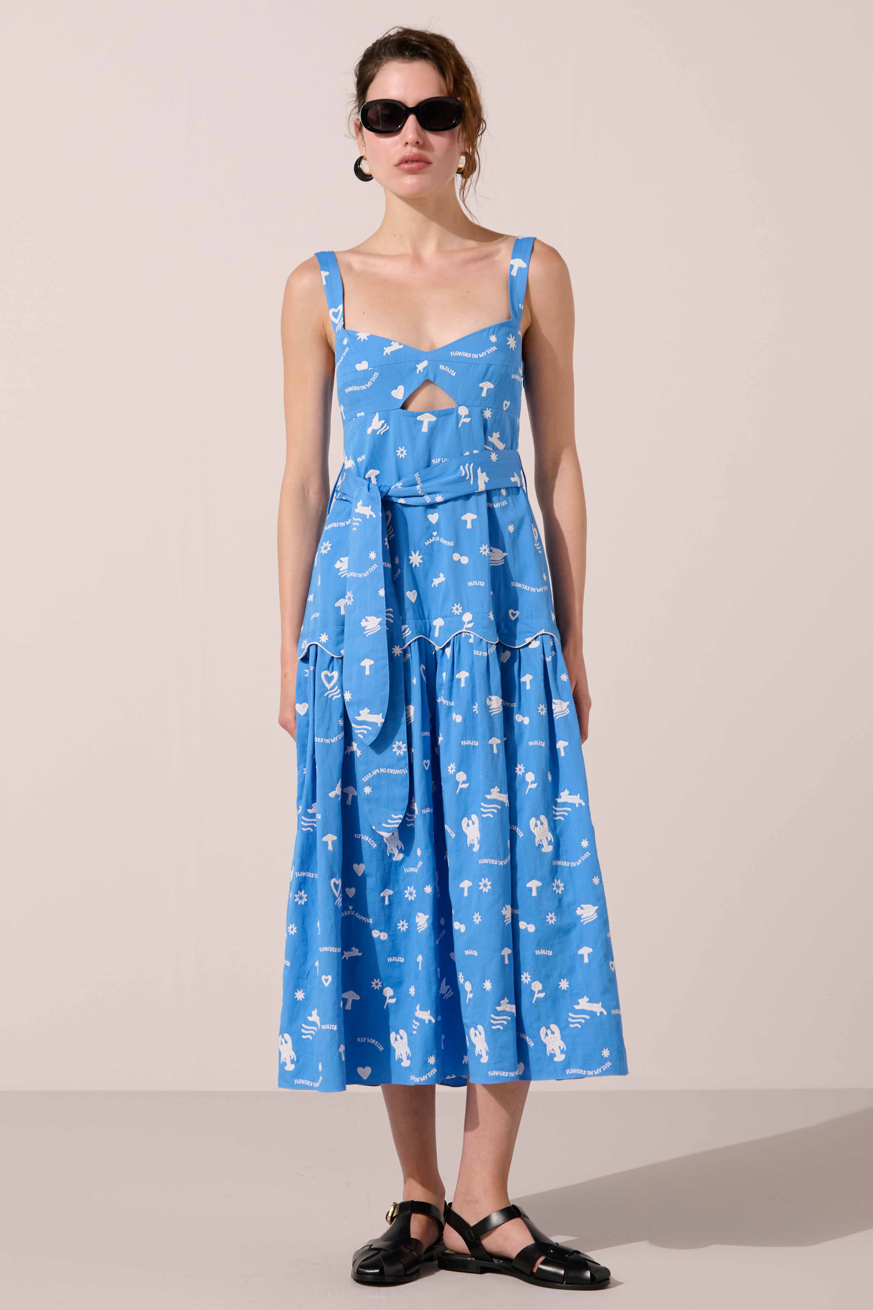 Image of product named blue lobster emma dress by Paolita London