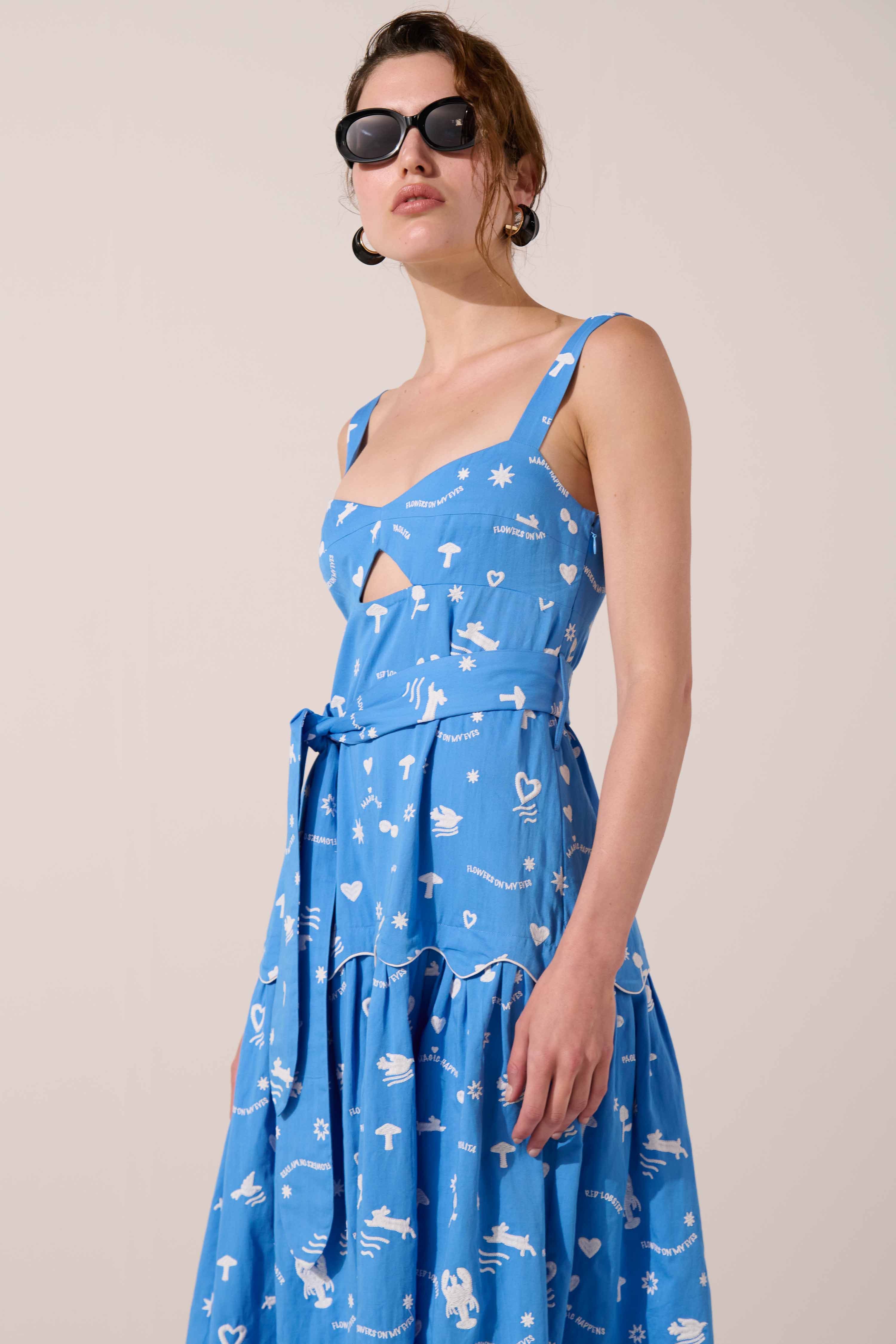 Image of product named blue lobster emma dress by Paolita London
