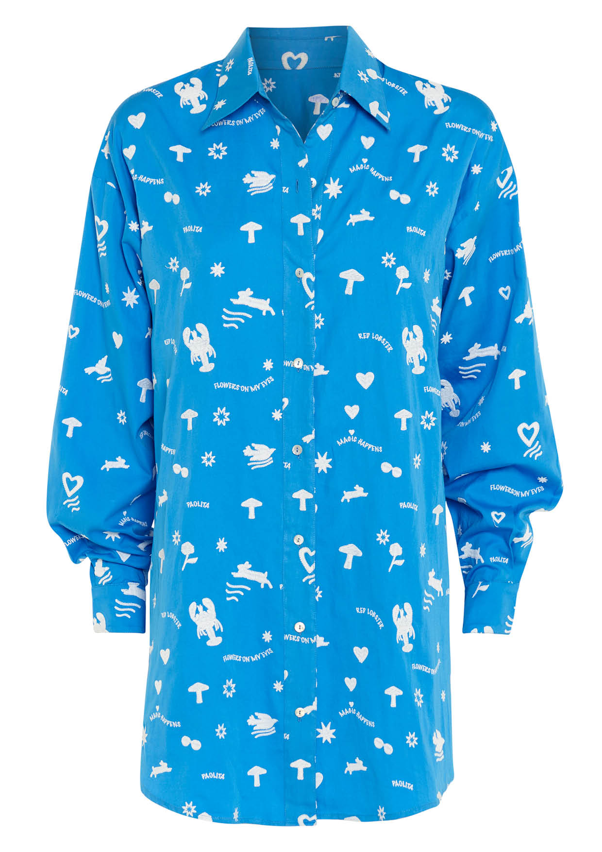Image of product named blue lobster shirt by Paolita London