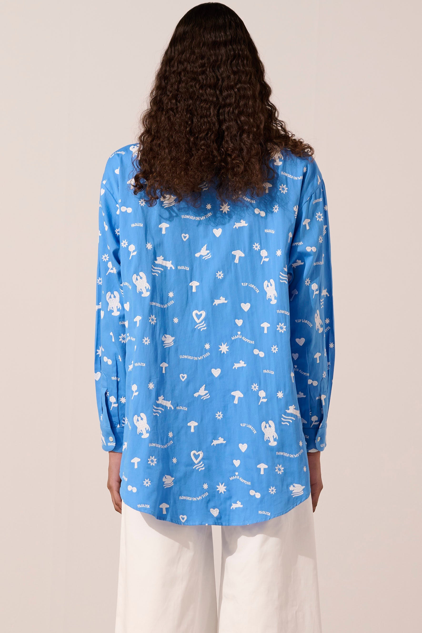 Image of product named blue lobster shirt by Paolita London