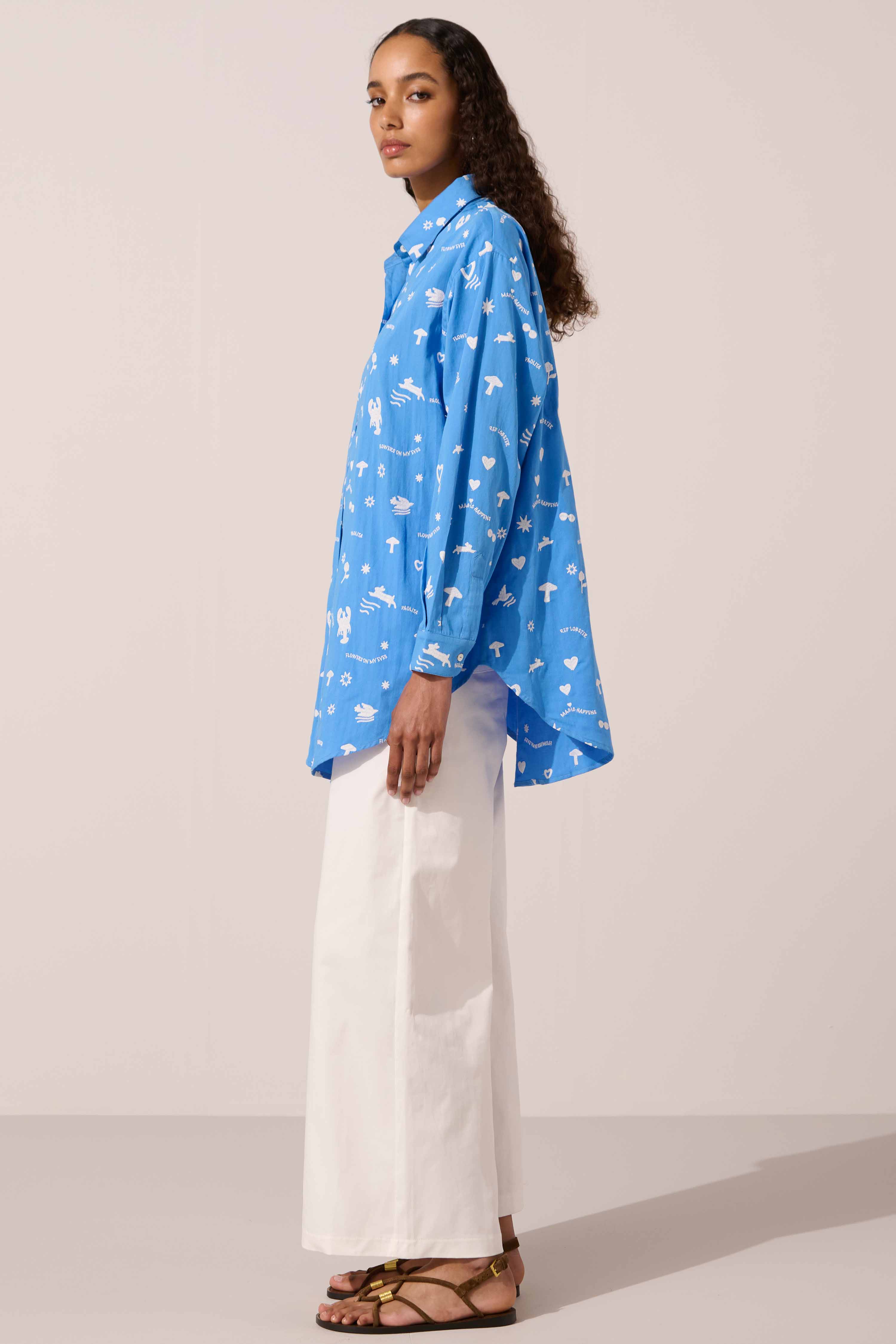 Image of product named blue lobster shirt by Paolita London
