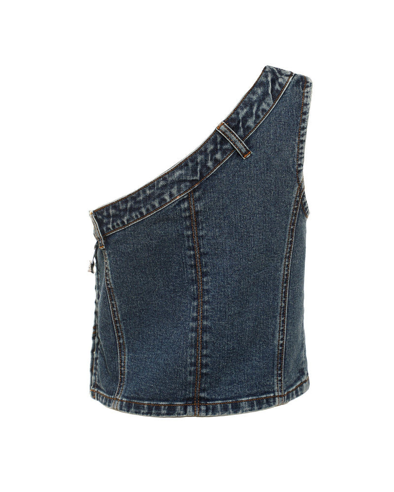 Party Half Denim Top
