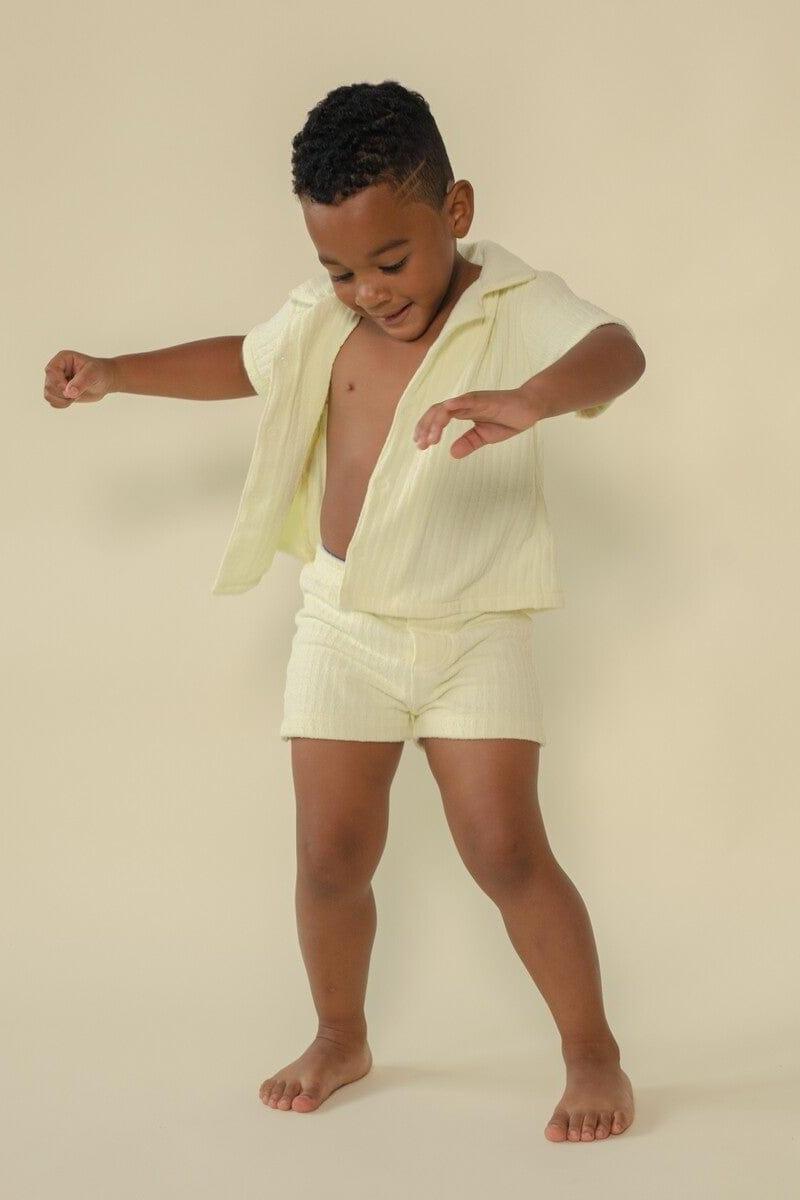 Buttercream Rib Mini Swim Trunk